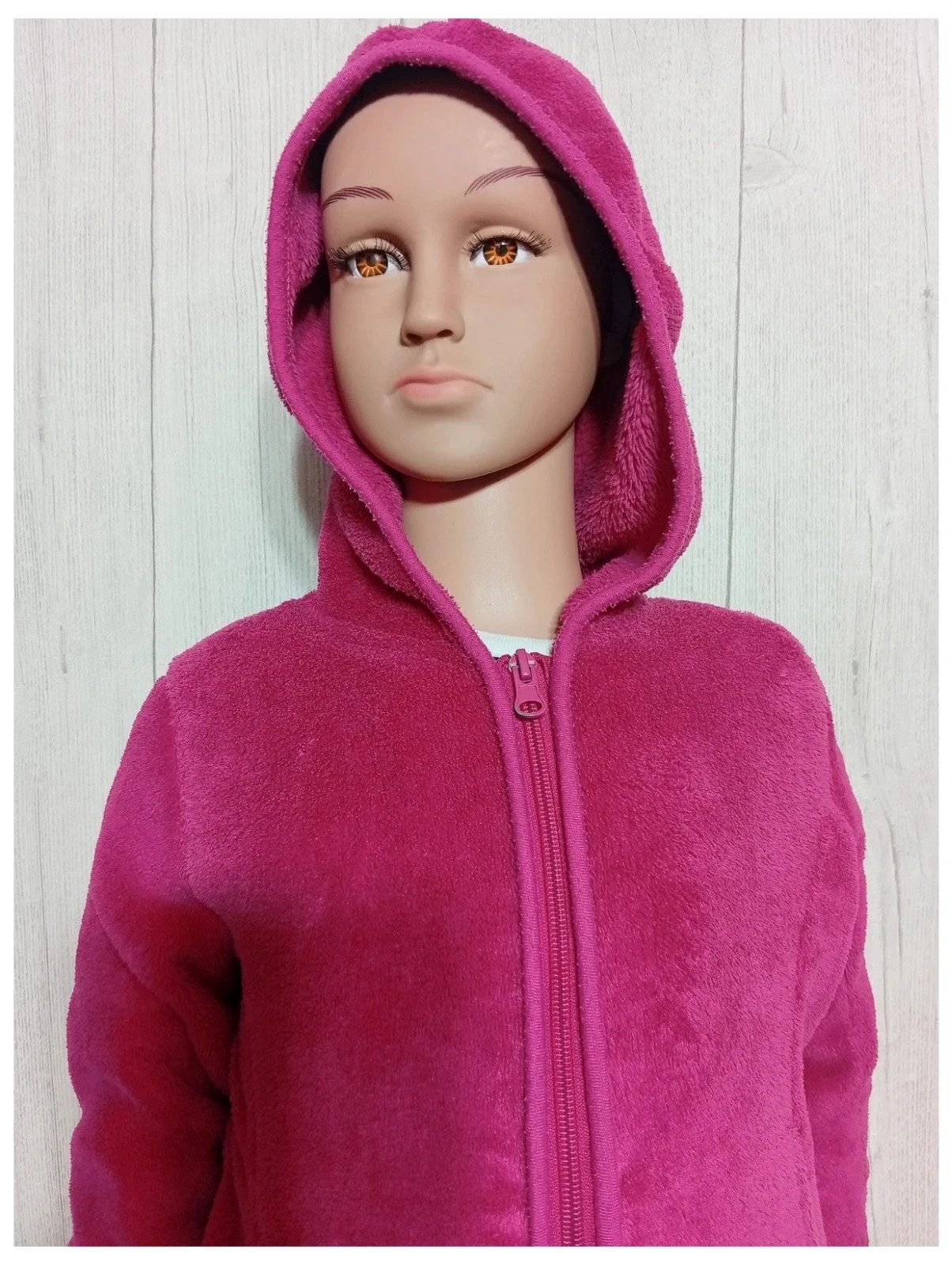 Gilet polaire fille - taille 5 ans - tissaia - couleur fushia – Tissaia – taille 5 ans / 110 cm 2