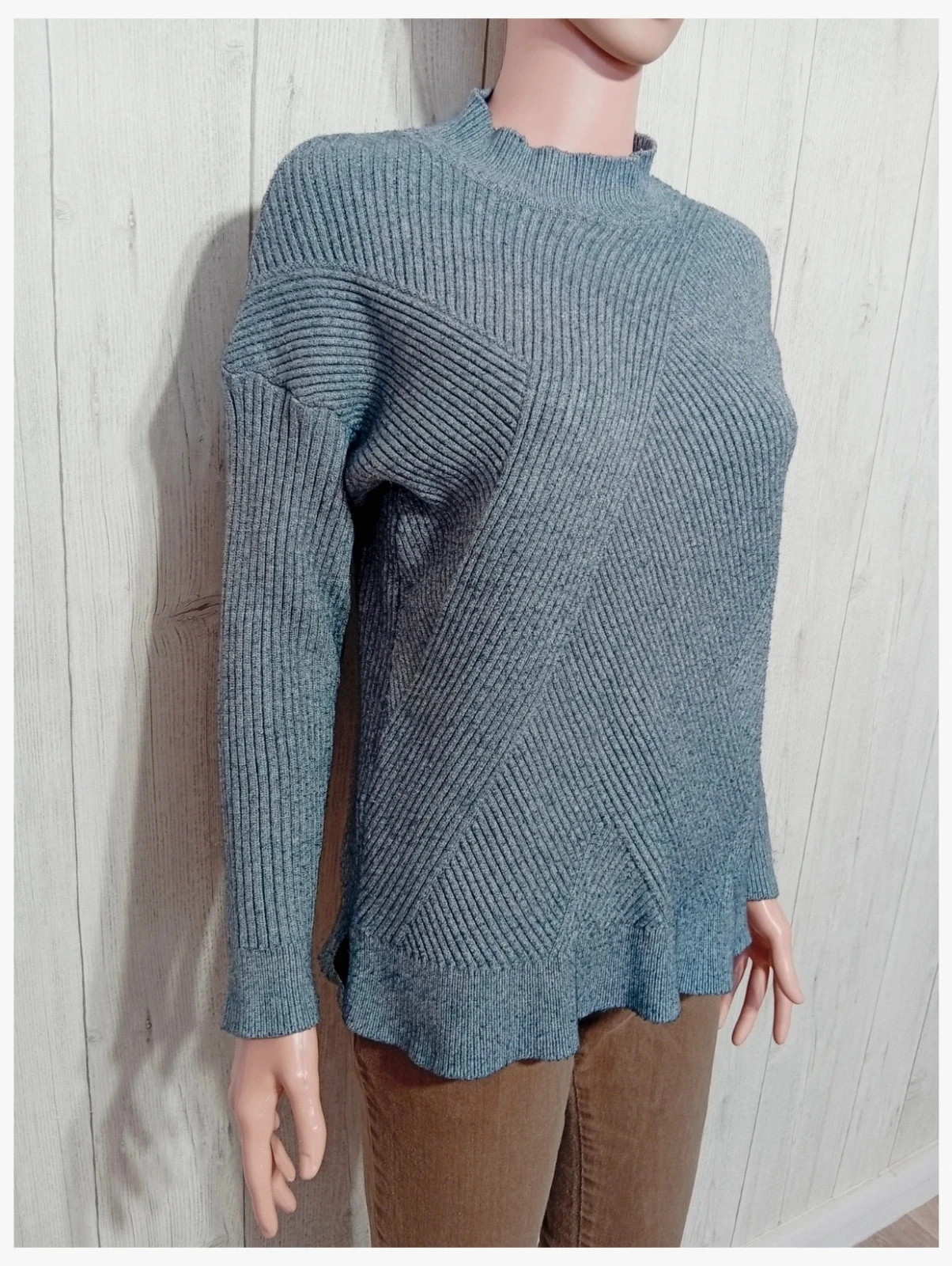 Pull d'hiver femme - taille L/40 - world fashion - couleur gris – World Fashion – taille L / 40 / 12 4
