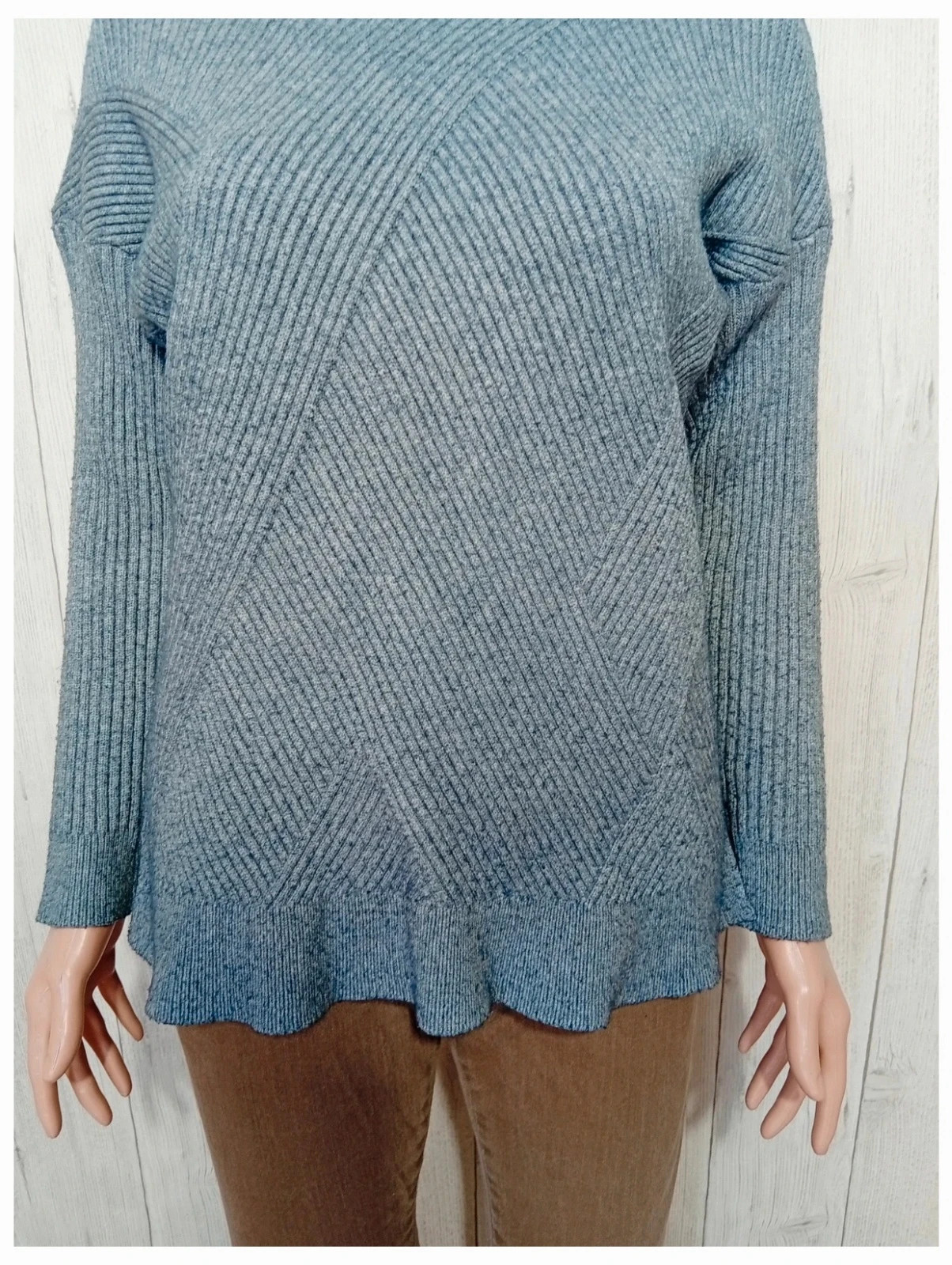 Pull d'hiver femme - taille L/40 - world fashion - couleur gris – World Fashion – taille L / 40 / 12 3