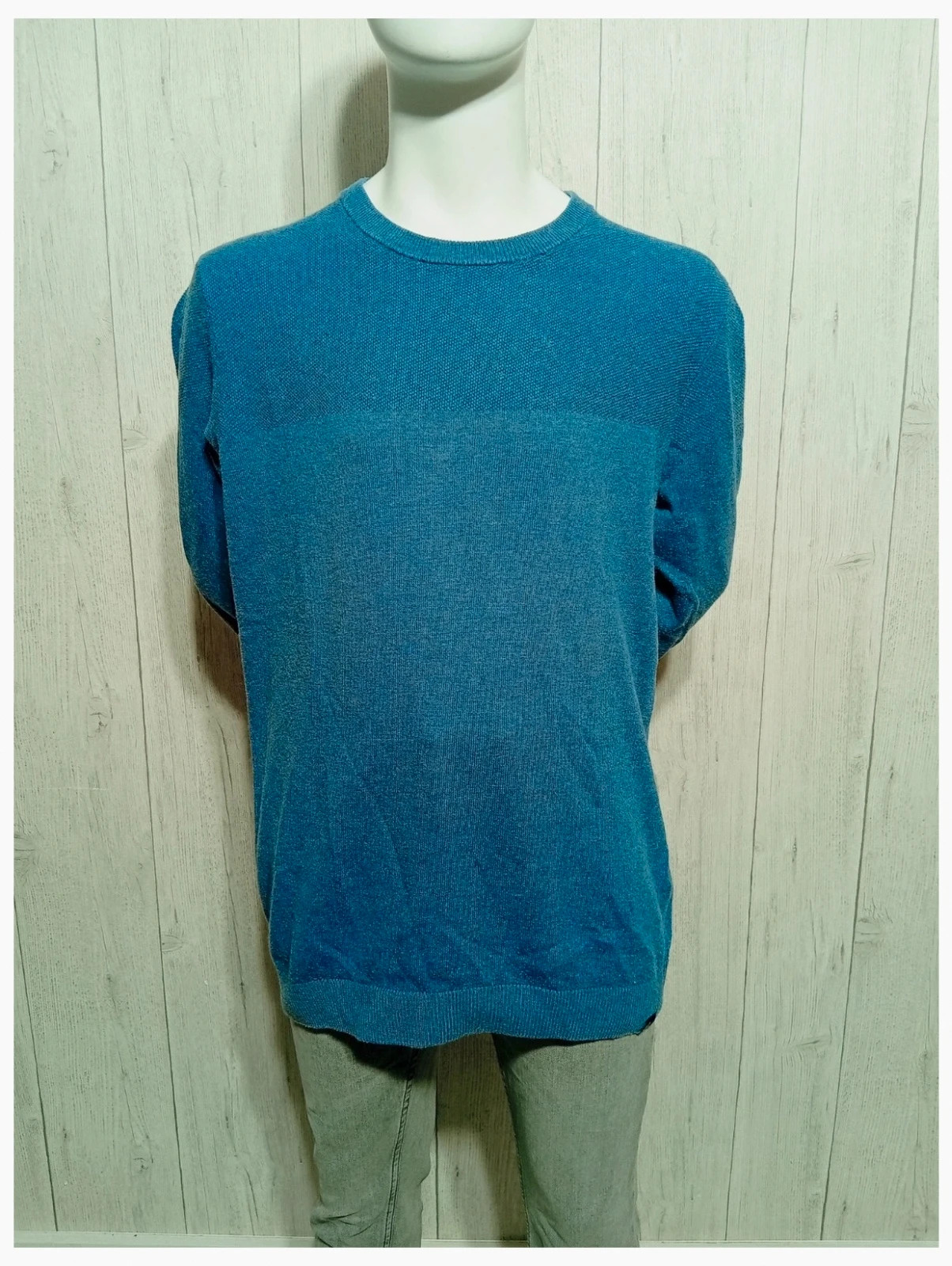 Pull col rond manches longues homme - taille L/40 - tibet - couleur bleu