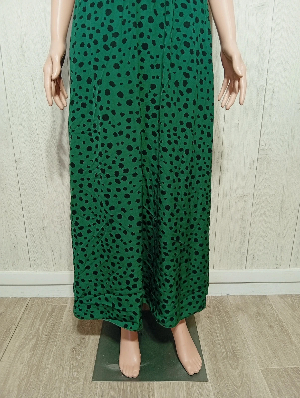 Robe longue femme - taille M/38-shein- couleur noir et vert – Shein – taille M / 38 / 10 3