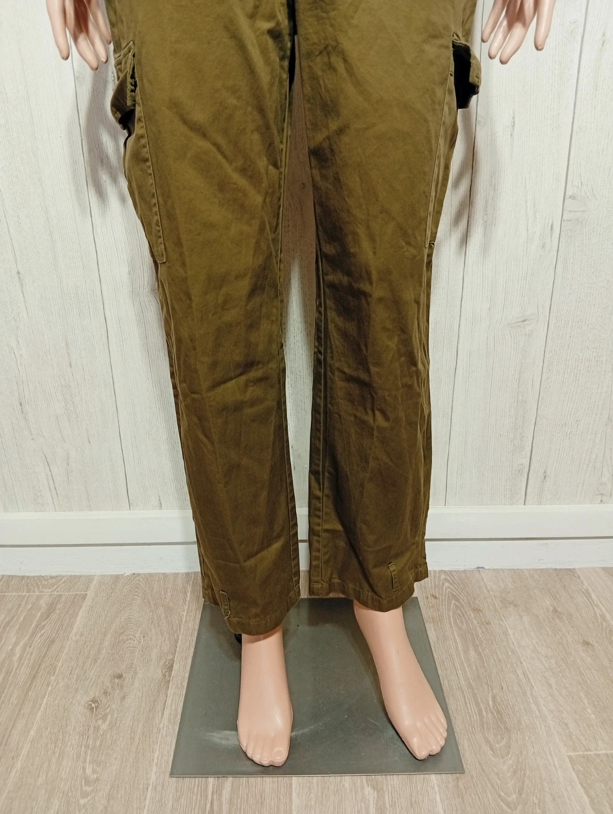 Pantalon cargo coupe droite femme-taille L/40 - pimkie - couleur kaki – Pimkie – taille L / 40 / 12 3