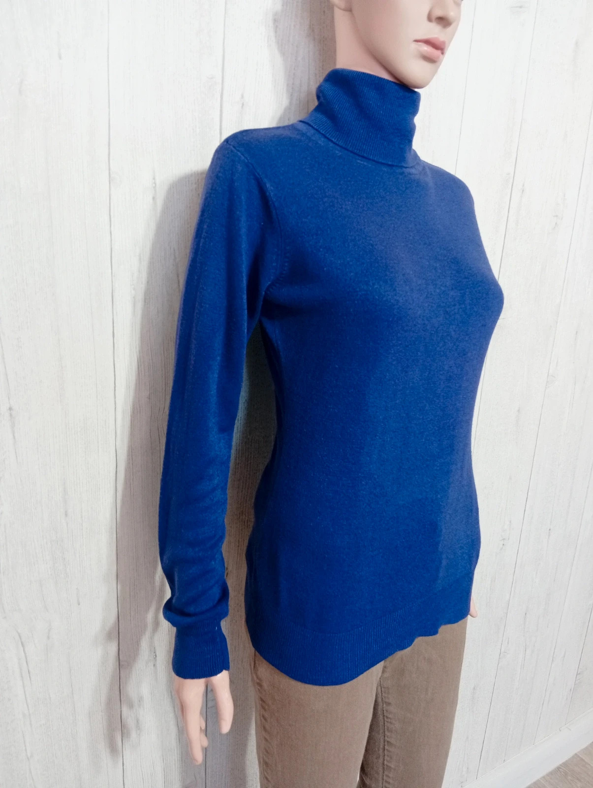 Pull à col roule manches longues femme- taille M/38 (taille 2) - La Fayette - couleur violet – Lafayette – taille M / 38 / 10 4