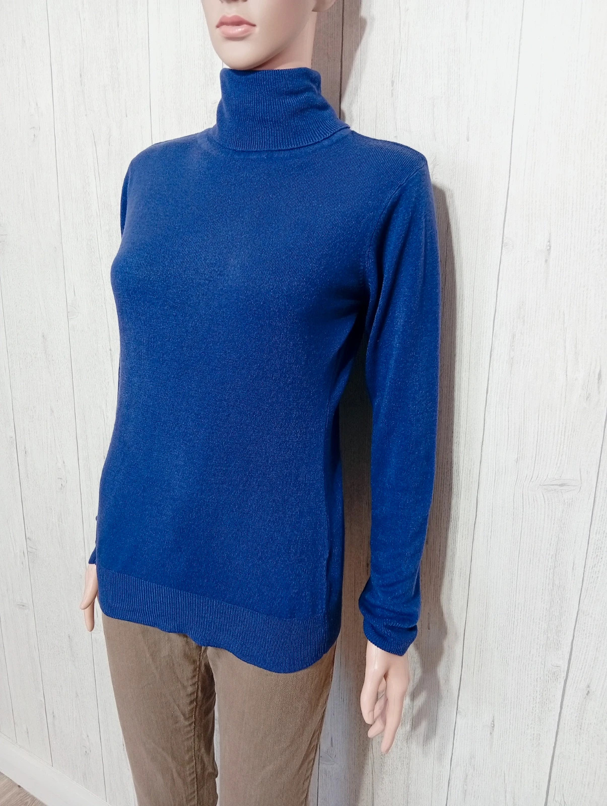 Pull à col roule manches longues femme- taille M/38 (taille 2) - La Fayette - couleur violet – Lafayette – taille M / 38 / 10 5