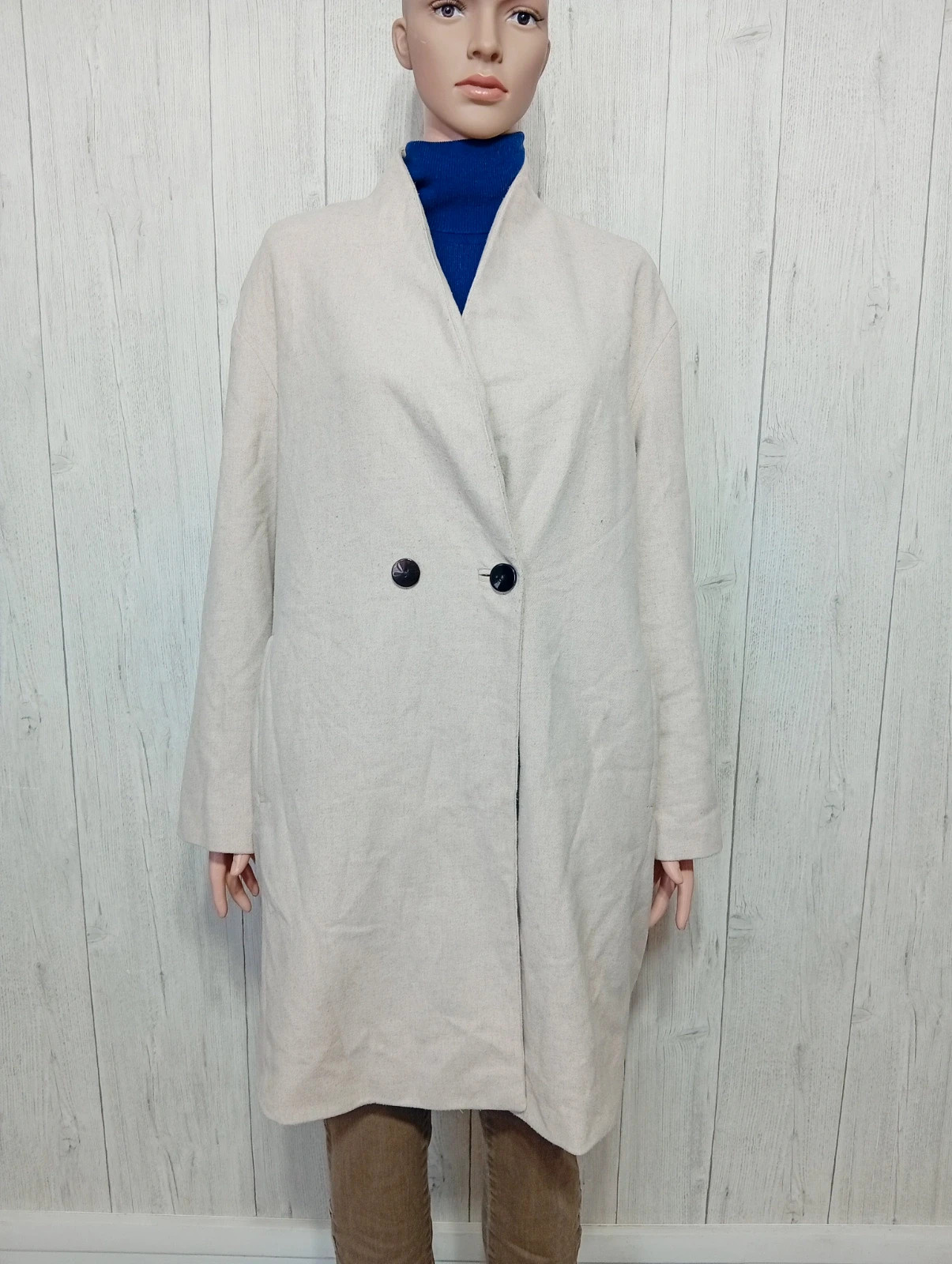 Manteau femme - Taille XL/42 - MNG- couleur creme