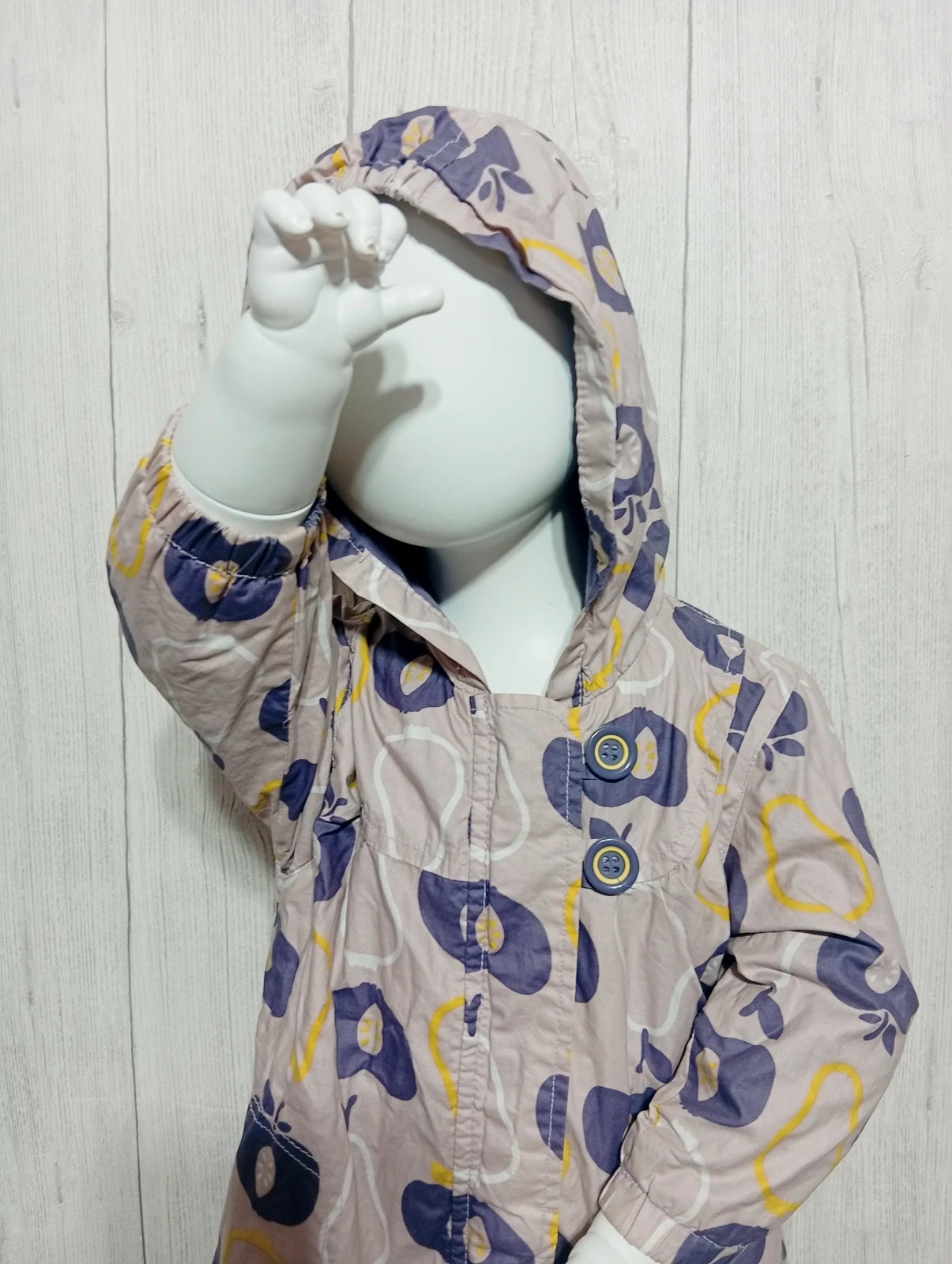 Imperméable a capuche fille - taille 12 mois (74 cm) - kid kanai - couleur lila violet – Kid Kanai – taille 9-12 mois / 74 cm 2