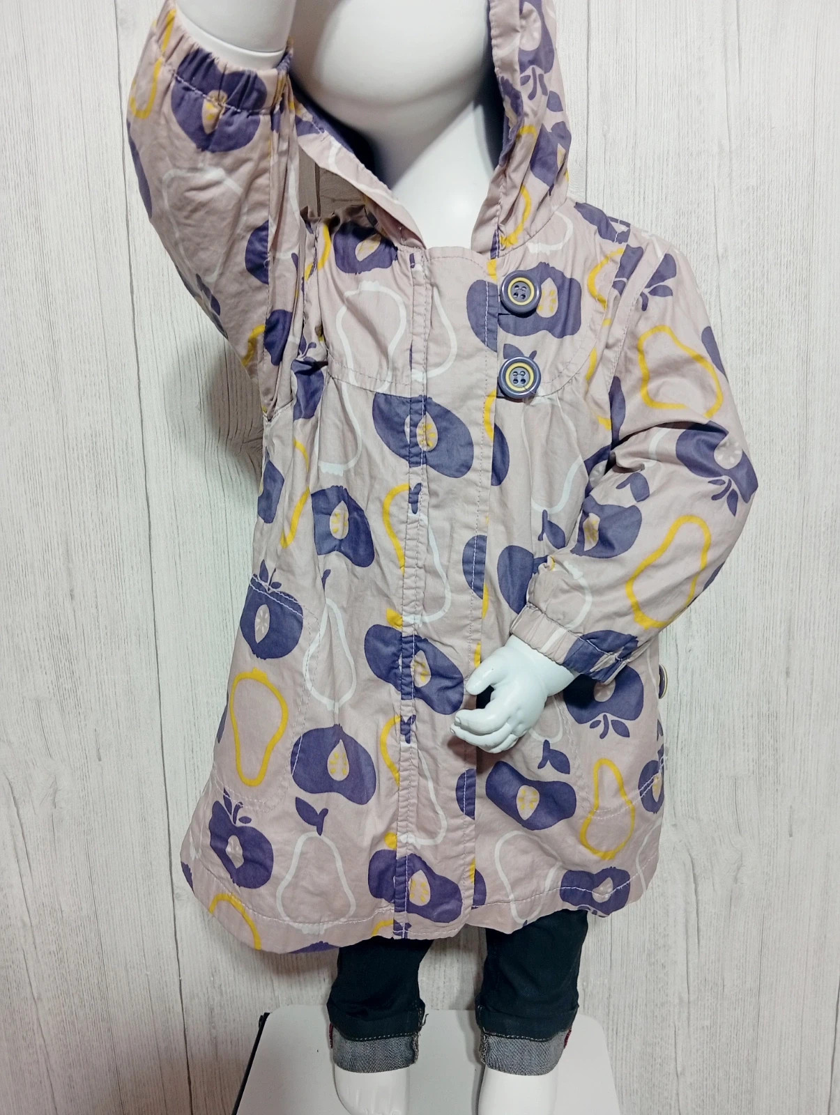 Imperméable a capuche fille - taille 12 mois (74 cm) - kid kanai - couleur lila violet – Kid Kanai – taille 9-12 mois / 74 cm 4