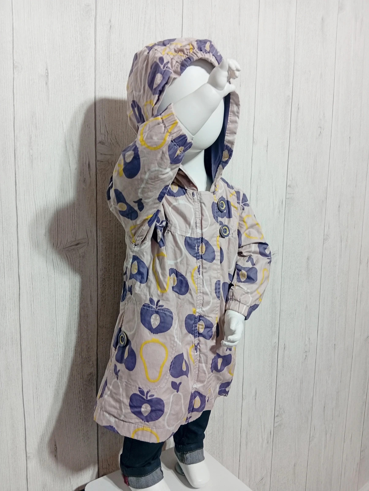Imperméable a capuche fille - taille 12 mois (74 cm) - kid kanai - couleur lila violet – Kid Kanai – taille 9-12 mois / 74 cm 3