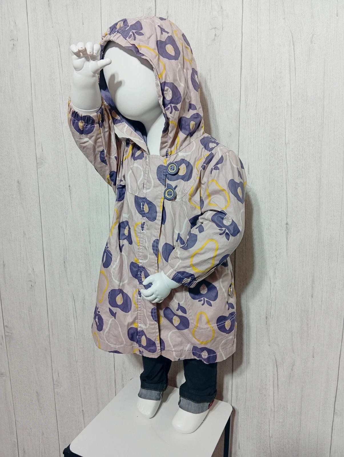 Imperméable a capuche fille - taille 12 mois (74 cm) - kid kanai - couleur lila violet – Kid Kanai – taille 9-12 mois / 74 cm 5