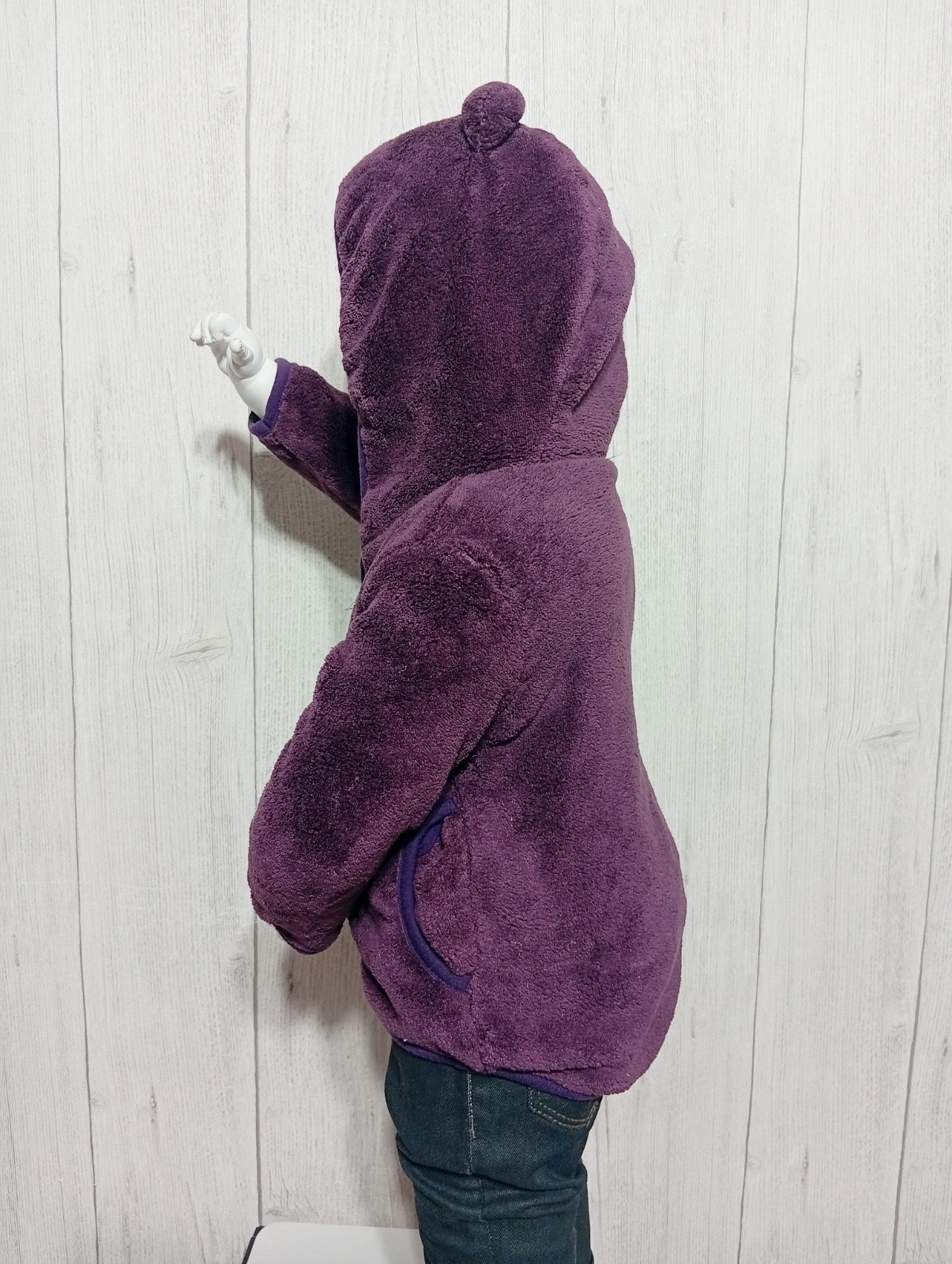Gilet polaire a capuche fille- taille 12 mois (74 cm) - U petits - couleur violet - neuf – U tout petits – taille 9-12 mois / 74 cm 5
