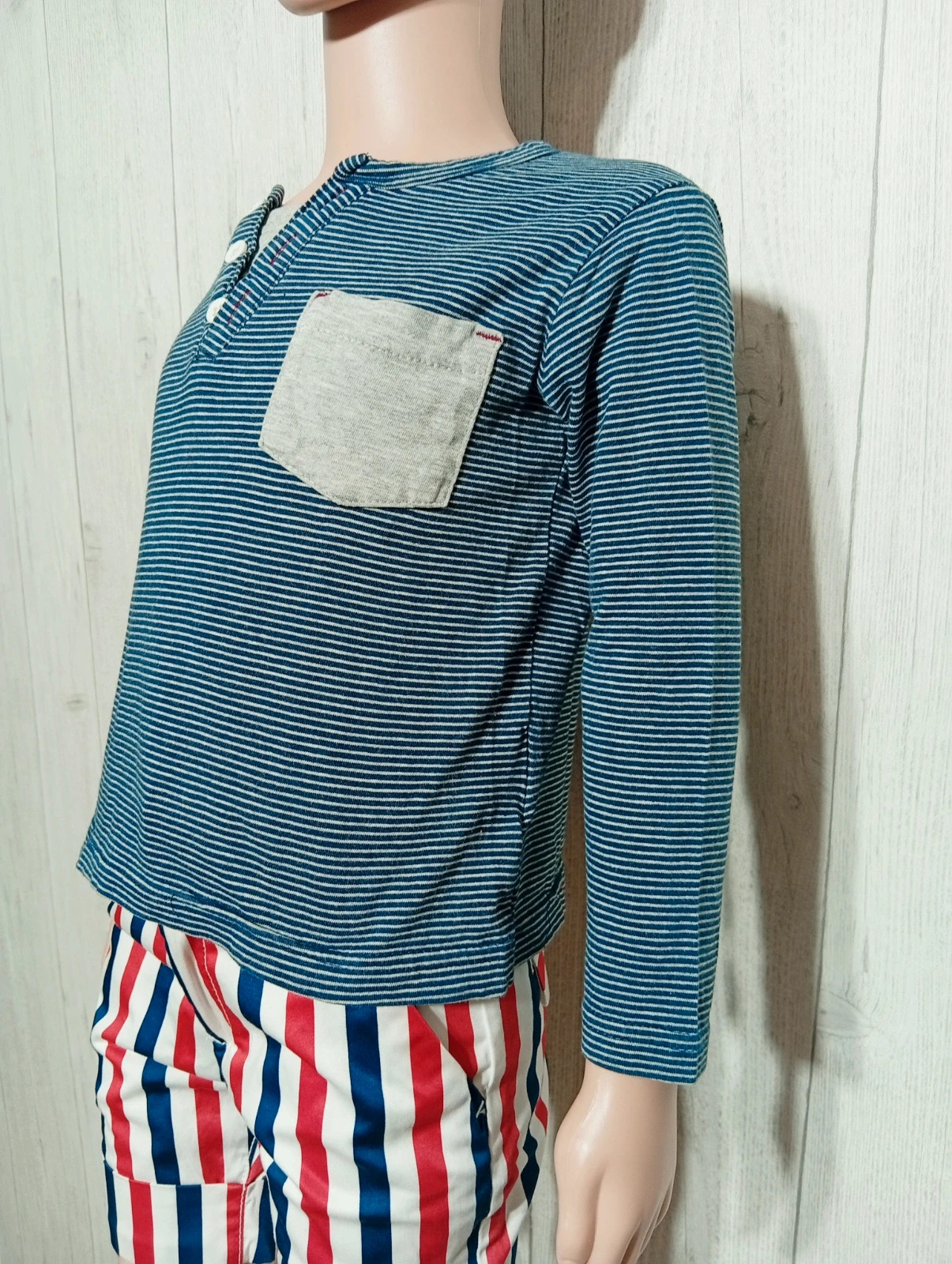 T shirt manche longue garçon - taille 3 ans - influx - couleur marine gris – Influx – taille 3 ans / 98 cm 5