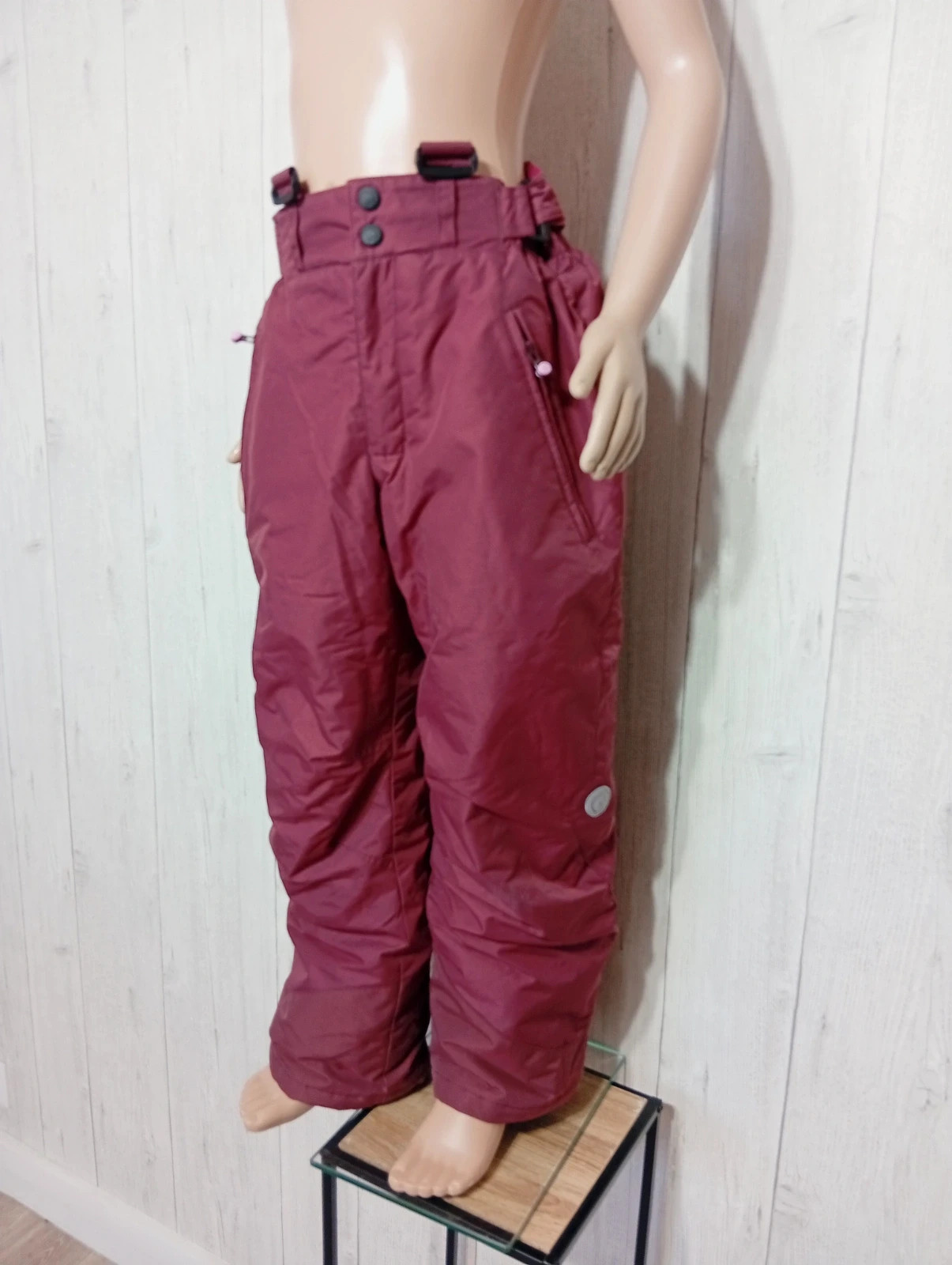 Pantalon de ski - taille 10 ans (134/145) - Quechua- couleur bordeaux – Quechua – taille 10 ans / 140 cm 5