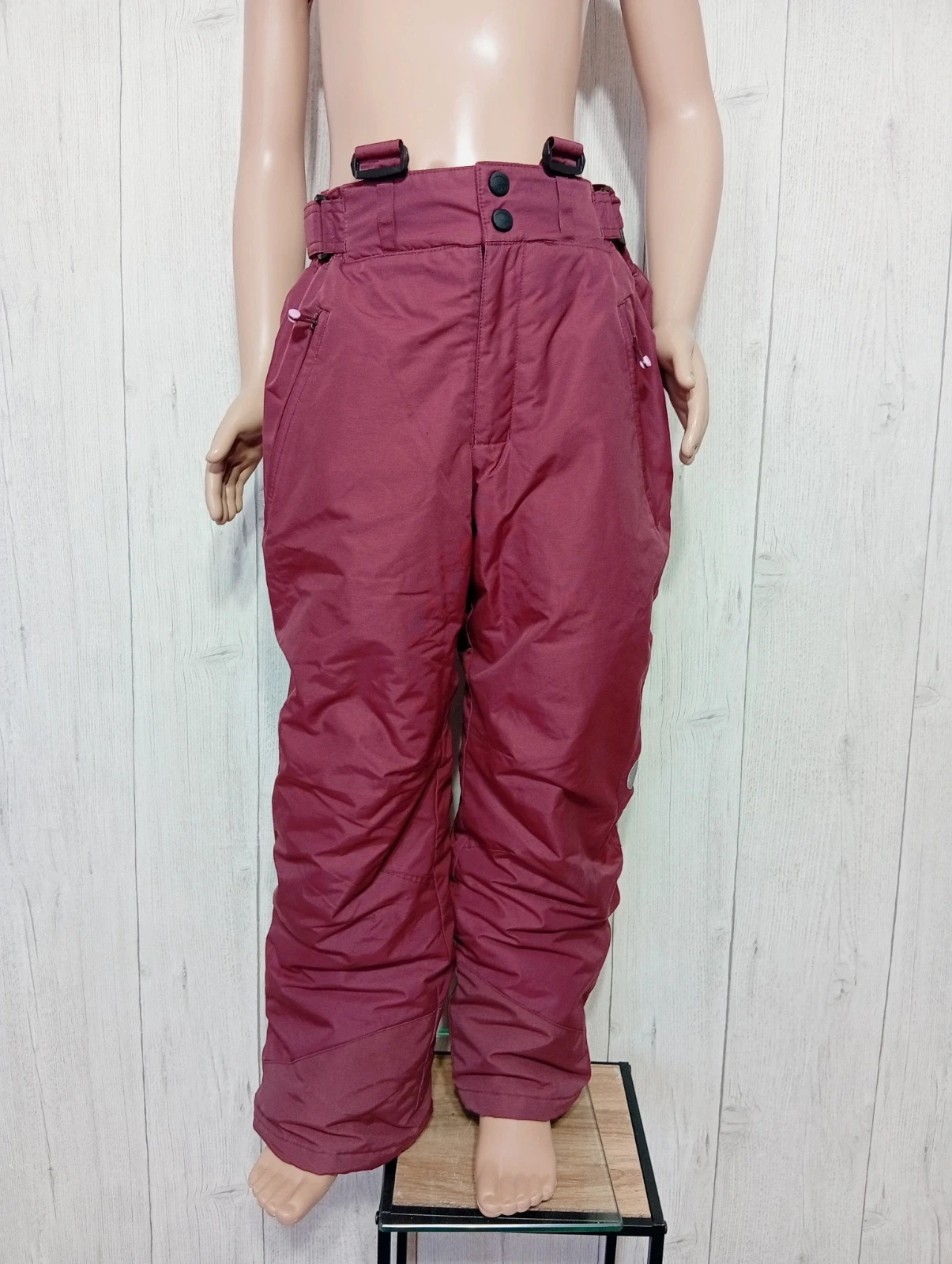 Pantalon de ski - taille 10 ans (134/145) - Quechua- couleur bordeaux