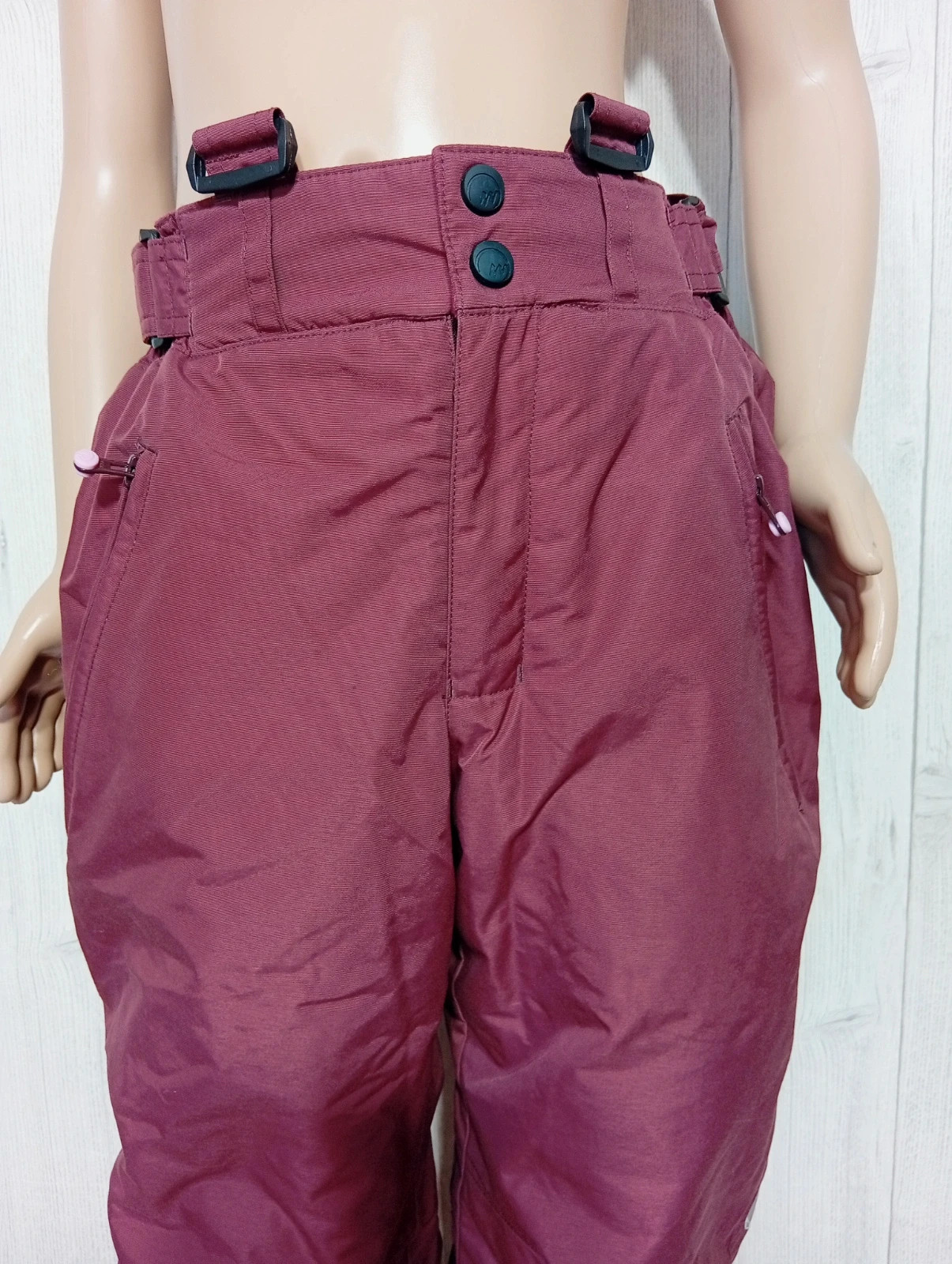 Pantalon de ski - taille 10 ans (134/145) - Quechua- couleur bordeaux – Quechua – taille 10 ans / 140 cm 2