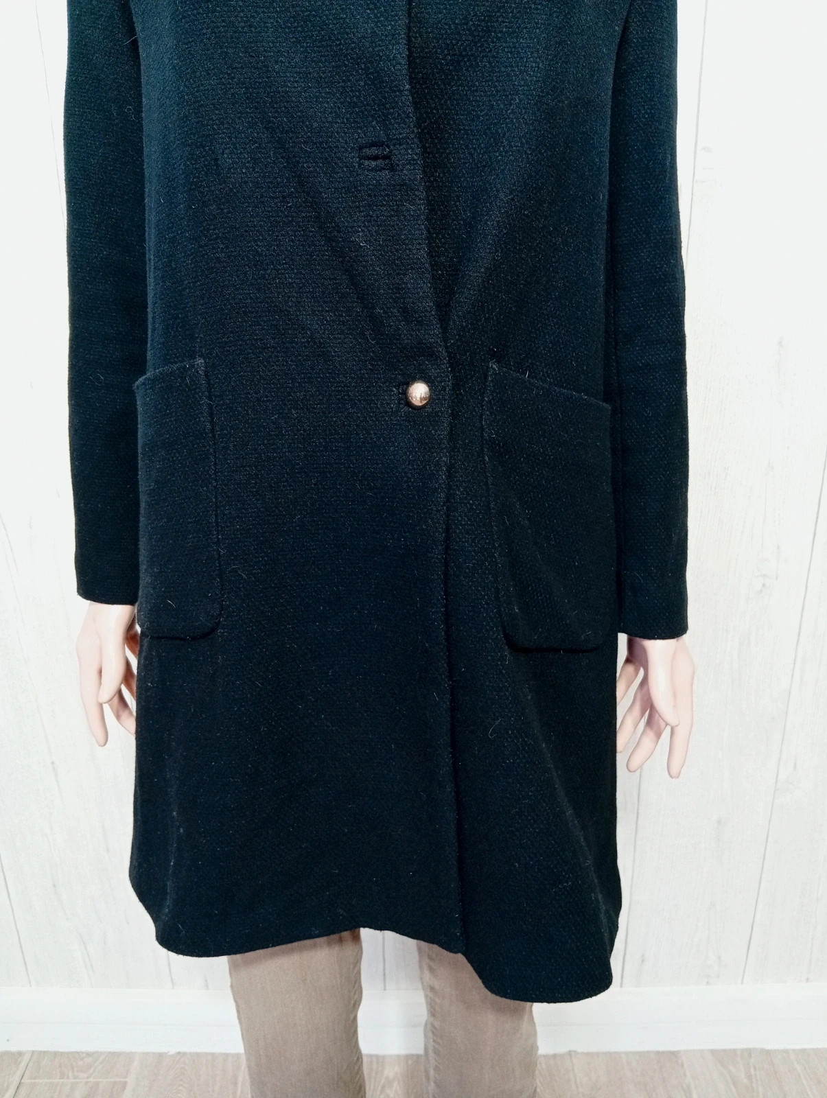 Manteau long femme- Taille XS/34 - MNG - couleur noir – MNG – taille XS / 34 / 6 3