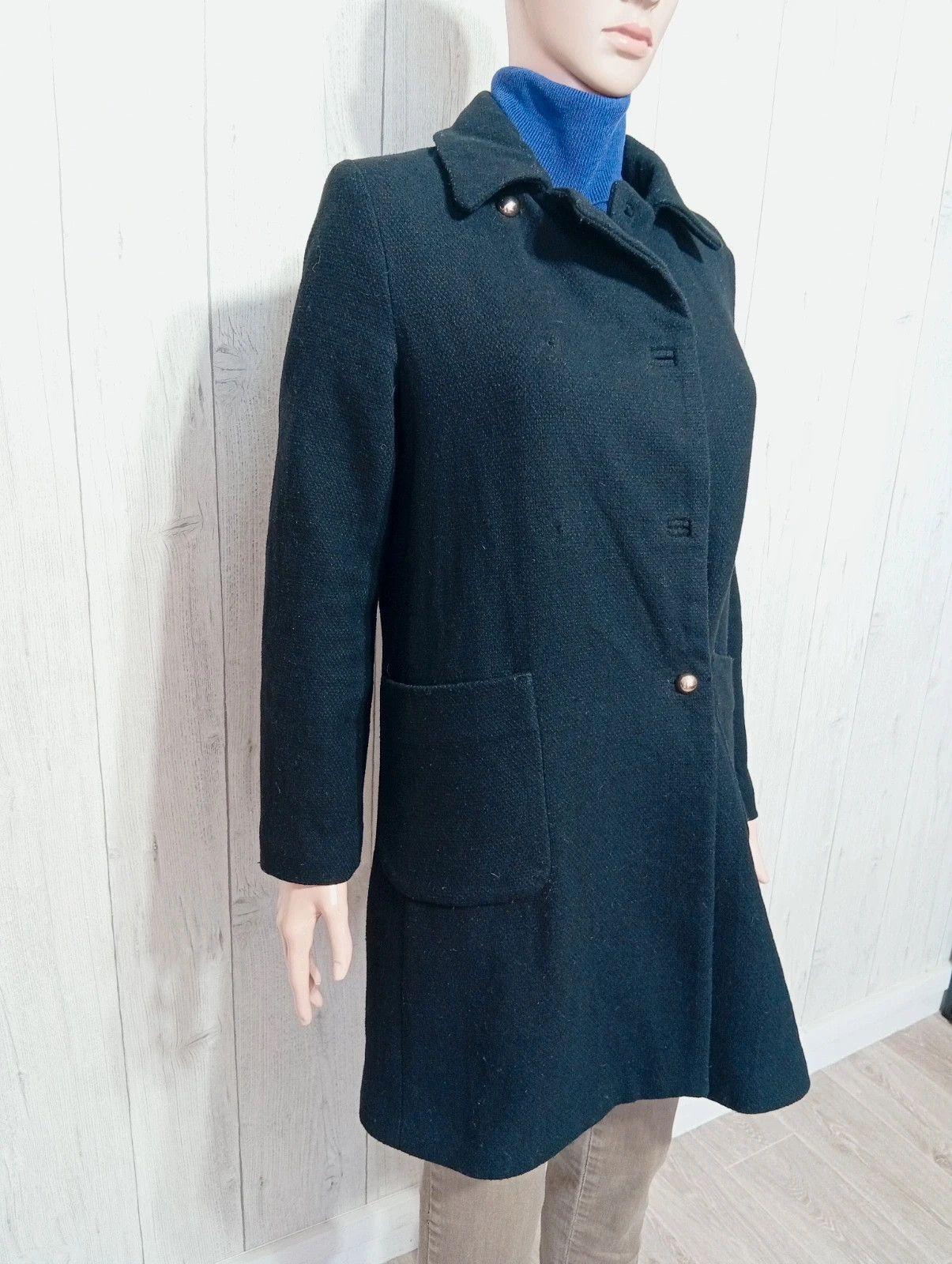 Manteau long femme- Taille XS/34 - MNG - couleur noir – MNG – taille XS / 34 / 6 4