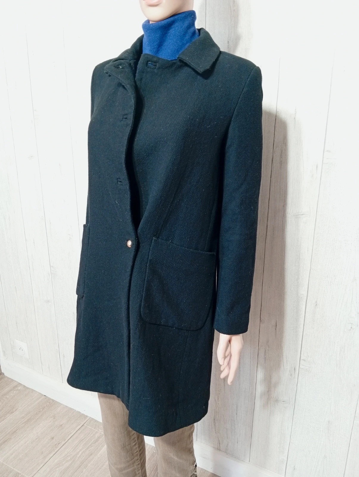 Manteau long femme- Taille XS/34 - MNG - couleur noir – MNG – taille XS / 34 / 6 5