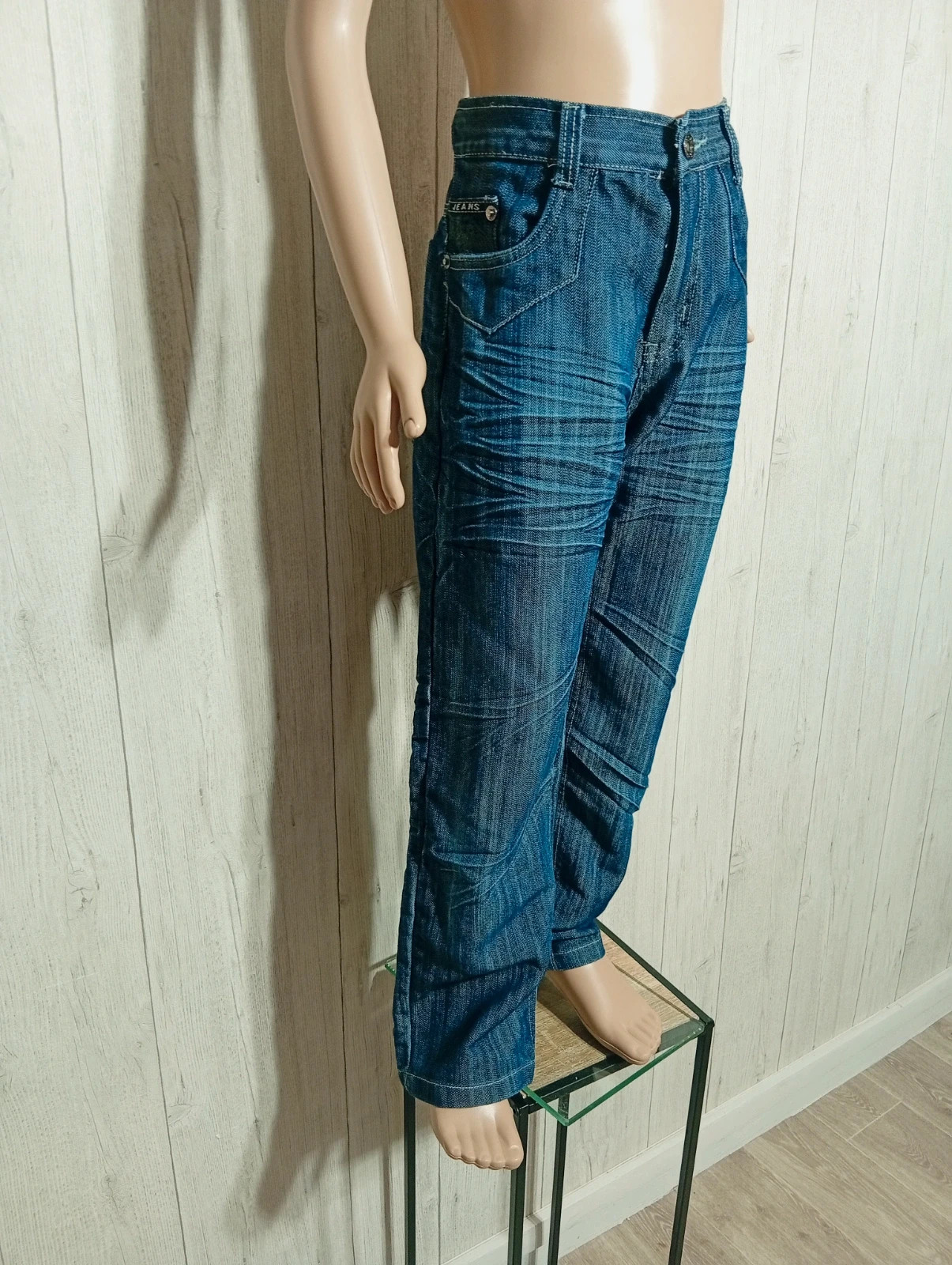 Jeans garcon - taille 12 ans - Ox king - couleur marine – Ox-King – taille 12 ans / 152 cm 4