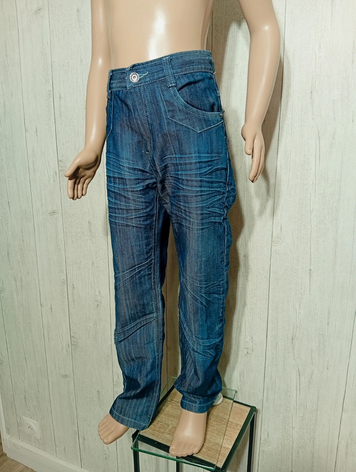 Jeans garcon - taille 12 ans - Ox king - couleur marine – Ox-King – taille 12 ans / 152 cm 5