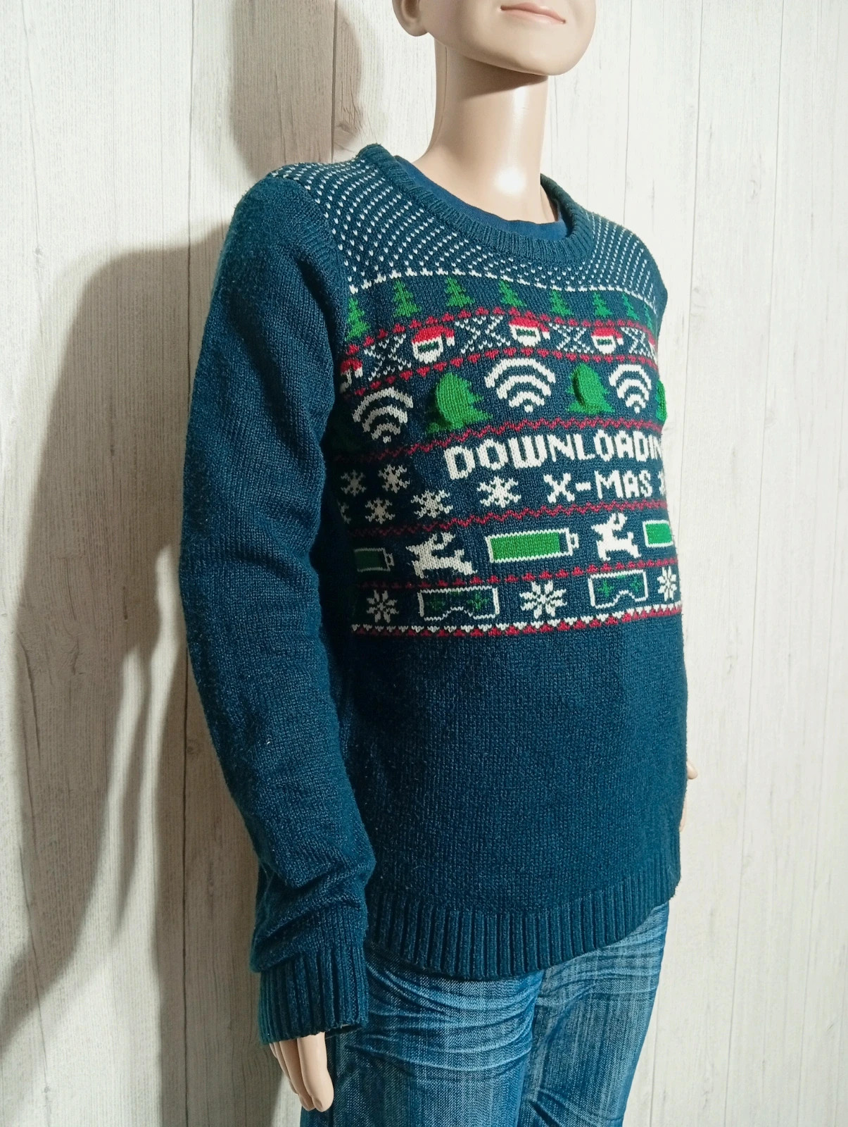 Pull polaire de noel garcon- taille 11/12 ans (146/152 cm) - pepperts - couleur marine multicolore – Pepperts – taille 11 ans / 146 cm 4