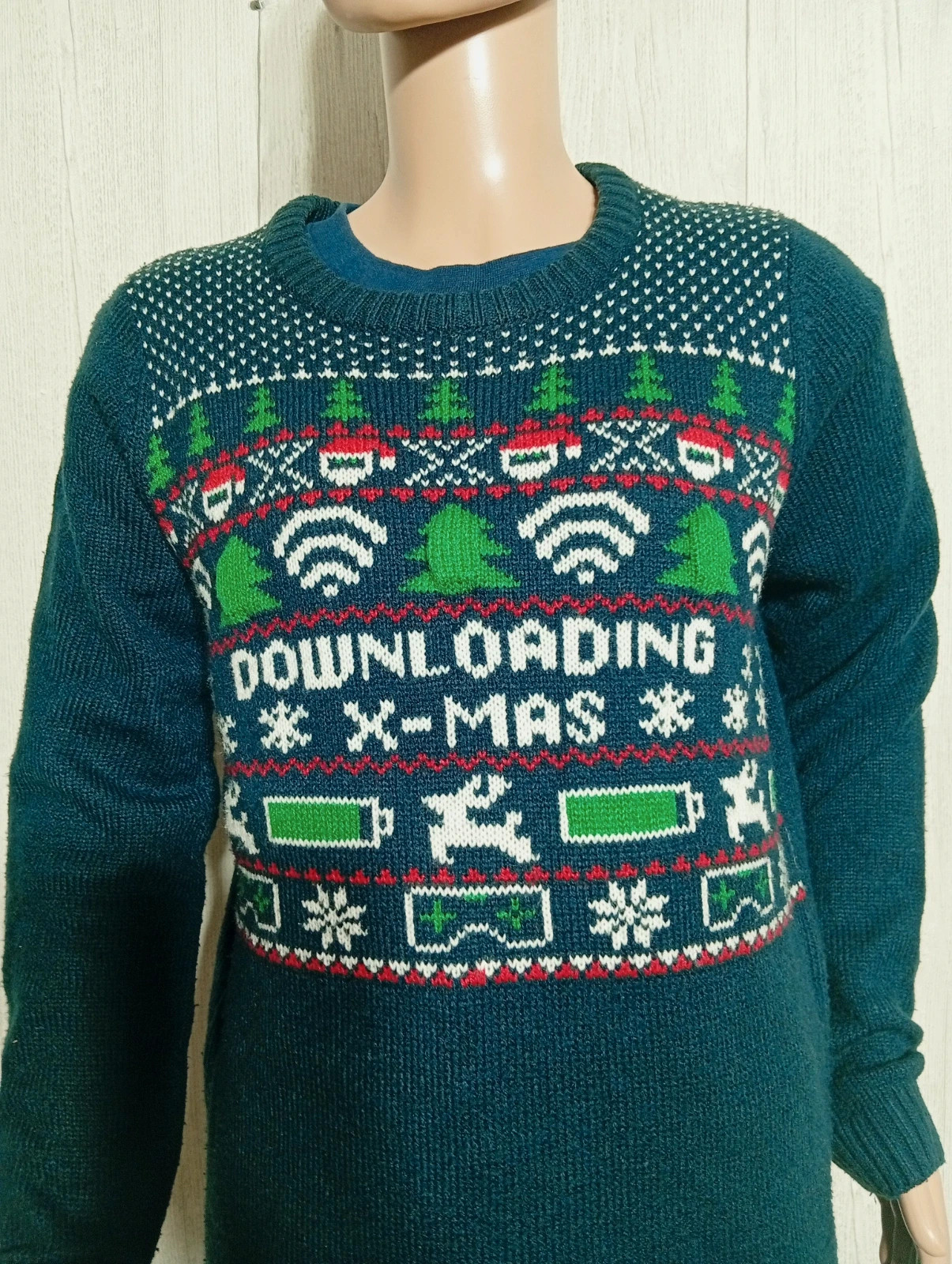 Pull polaire de noel garcon- taille 11/12 ans (146/152 cm) - pepperts - couleur marine multicolore – Pepperts – taille 11 ans / 146 cm 2