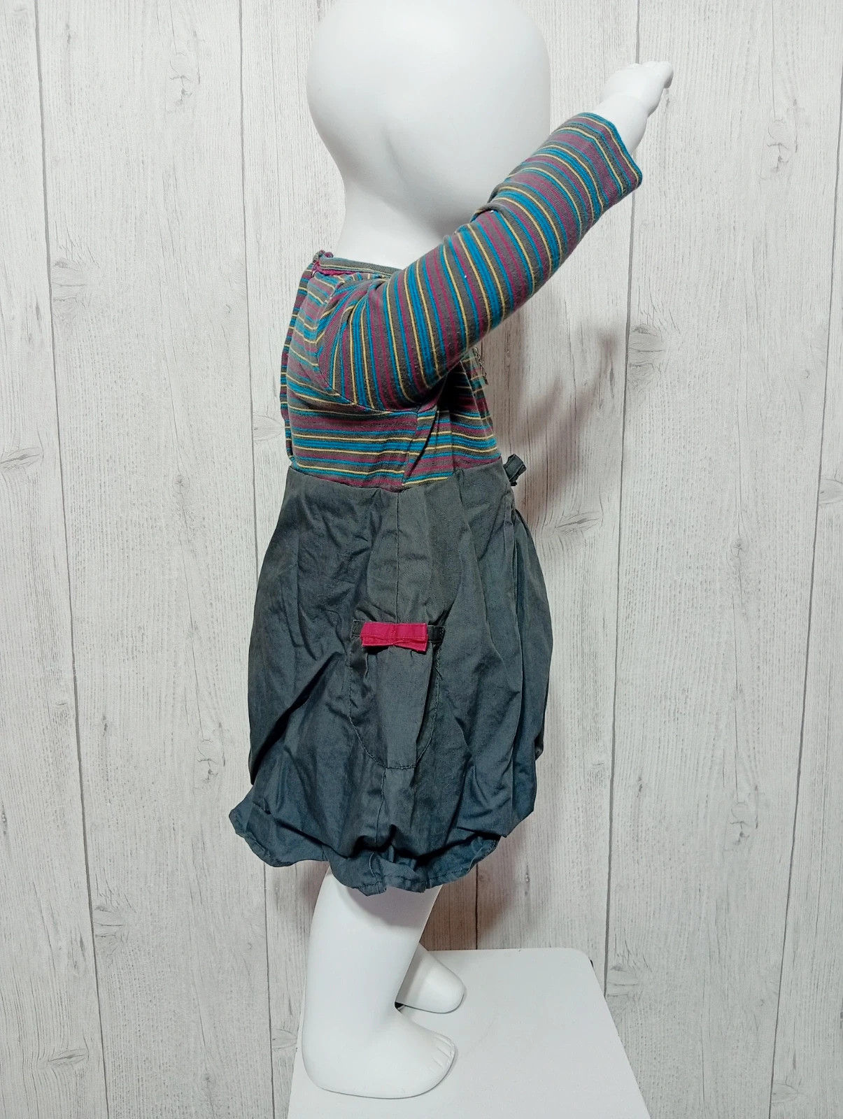 Robe courte fille- taille 12 mois - terre de marins - couleur gris multicolore – Terre de Marins – taille 12-18 mois / 80 cm 4