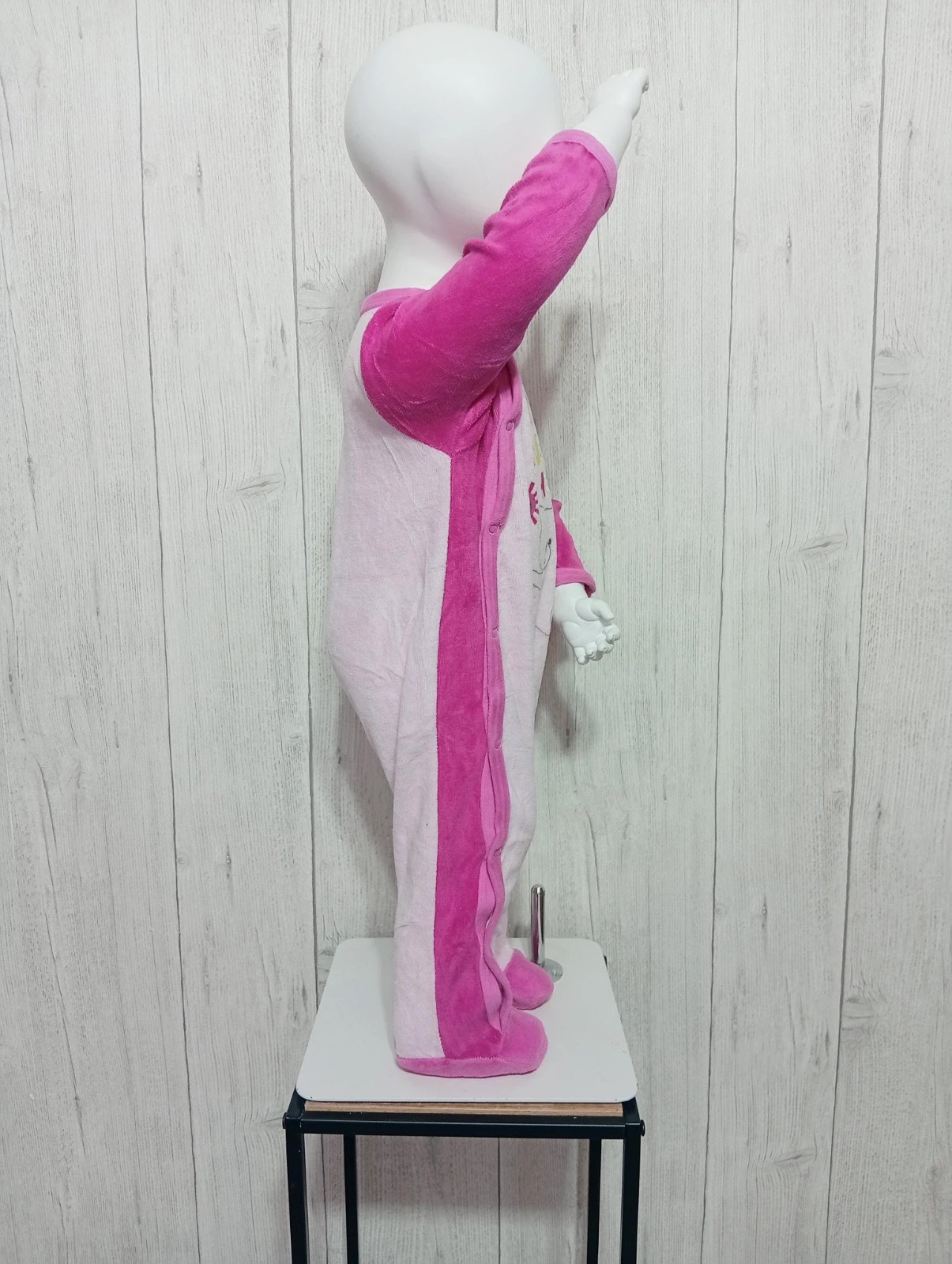 Pyjama 1 piece imprimé fille- taille 12 mois - influx - couleur rose fushia – Influx – taille 12-18 mois / 80 cm 4