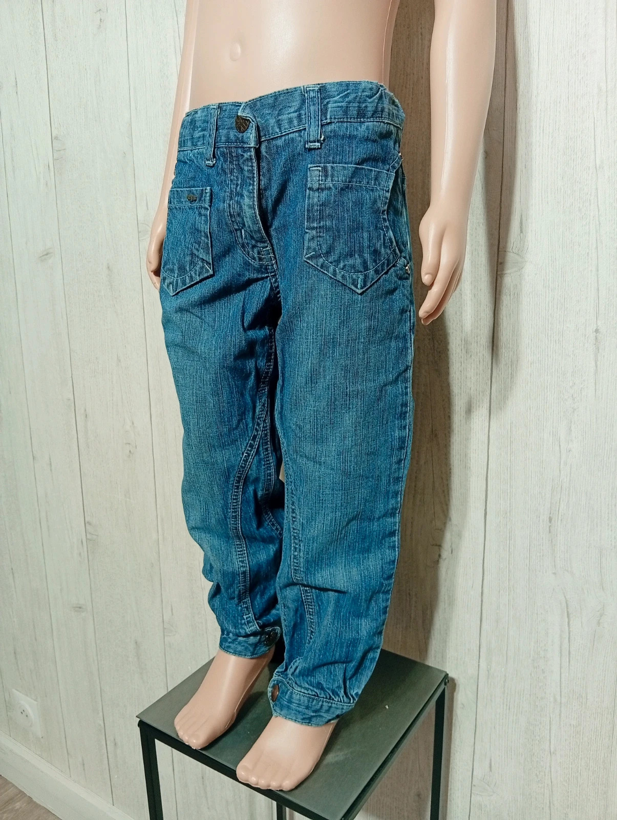 Jeans fille - Taille 4 ans (102 cm) - kidkanai - couleur marine – Kid Kanai – taille 4 ans / 104 cm 5
