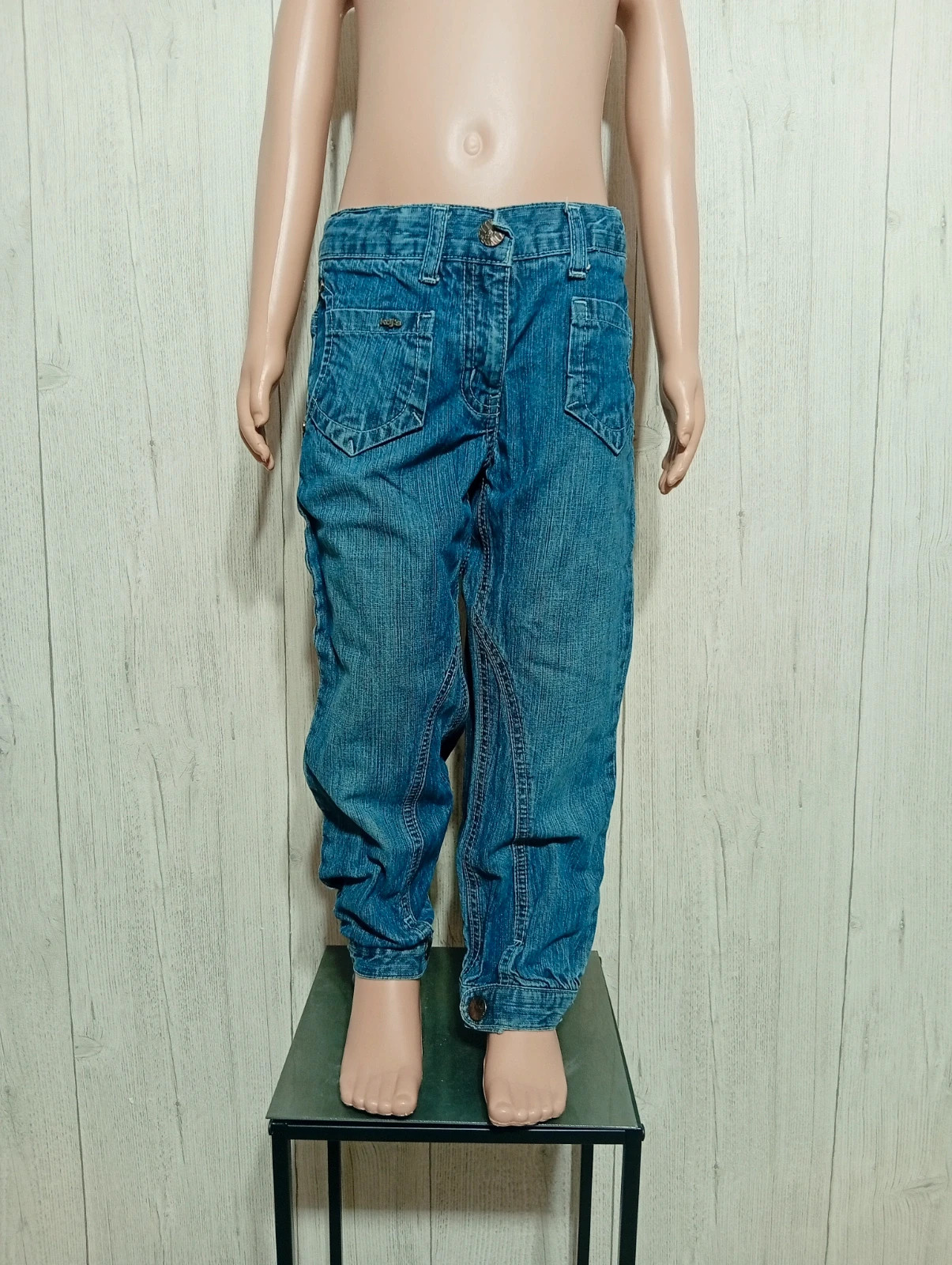 Jeans fille - Taille 4 ans (102 cm) - kidkanai - couleur marine