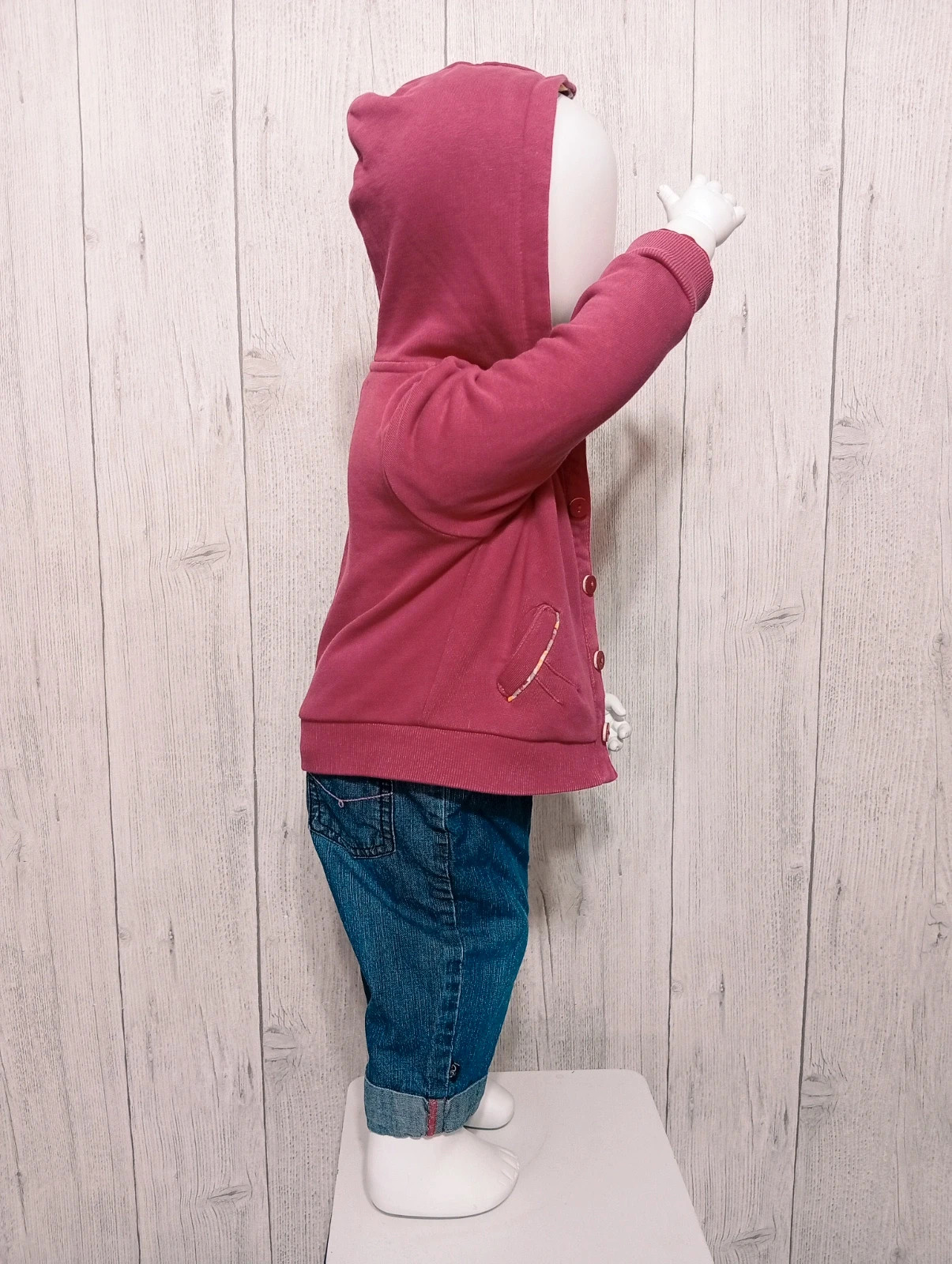 Ensemble 3 pieces fille - taille 12 mois (74 cm) - obaibi - couleur fushia marine – Obaïbi – taille 9-12 mois / 74 cm 4