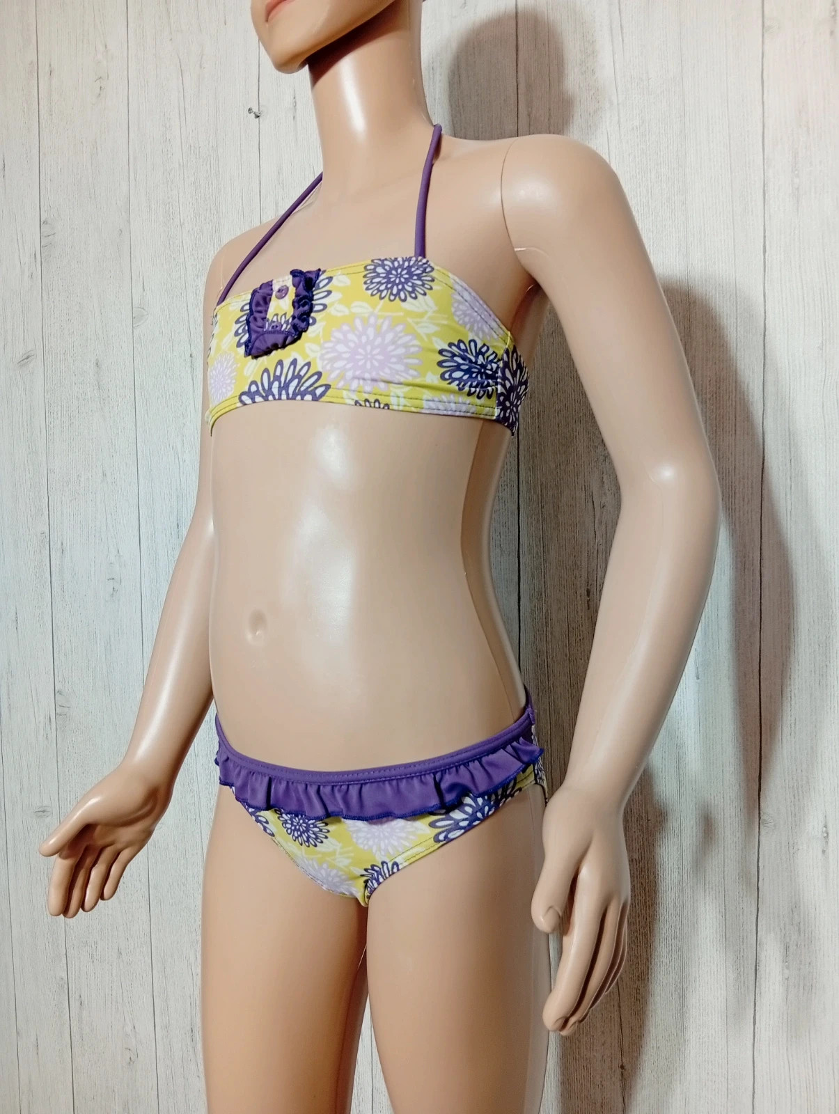 maillot de bain 2 piece fille-taille 8 ans (128 cm)-orchestra-couleur violet menthe blanc – Orchestra – taille 8 ans / 128 cm 5