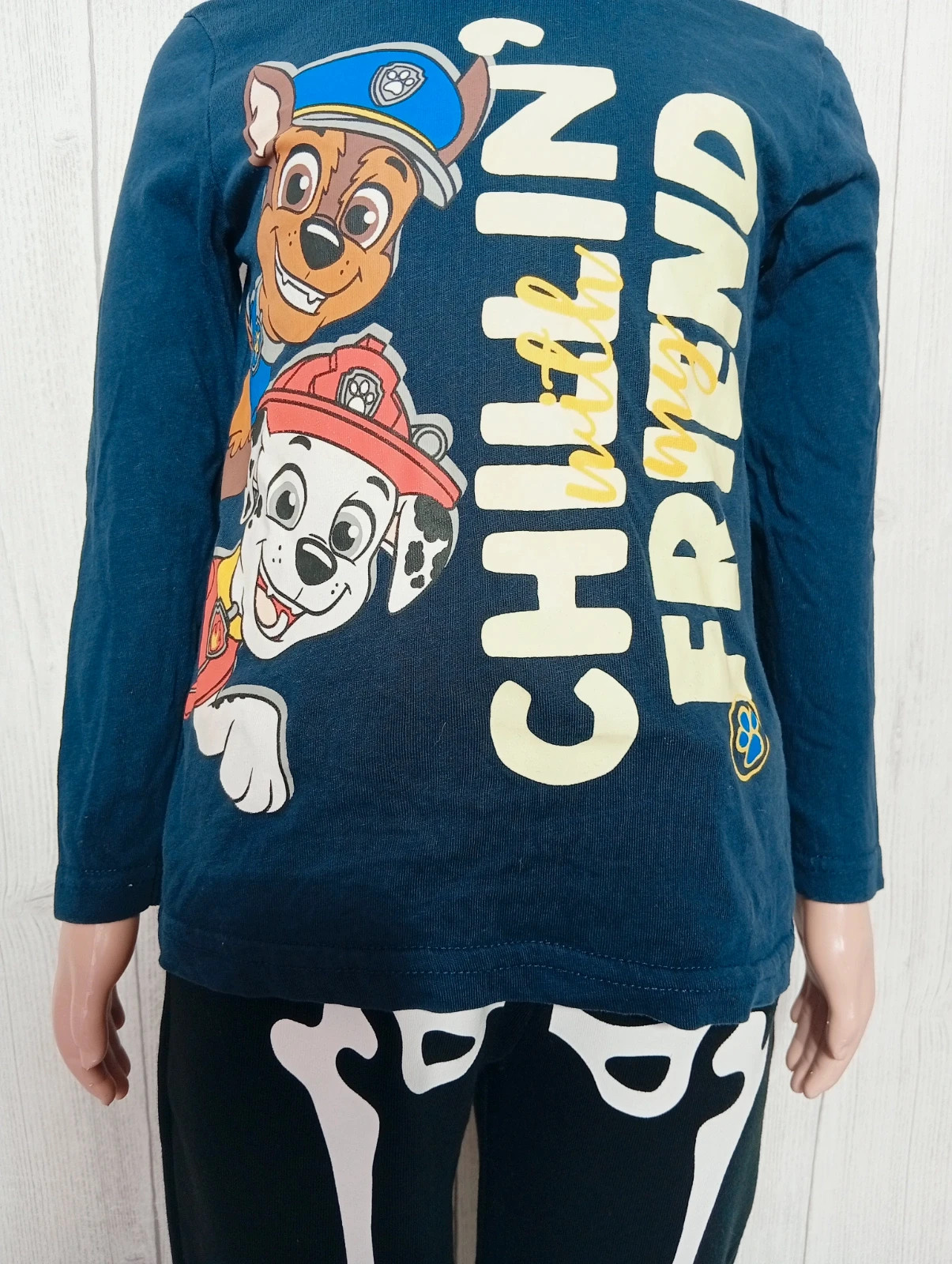 T-shirt imprimé manche longue garçon - taille 2/4ans (98/104 cm)- couleur marine – Paw Patrol – taille 3 ans / 98 cm 3