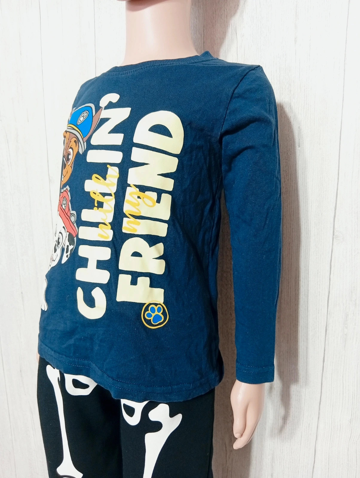 T-shirt imprimé manche longue garçon - taille 2/4ans (98/104 cm)- couleur marine – Paw Patrol – taille 3 ans / 98 cm 5