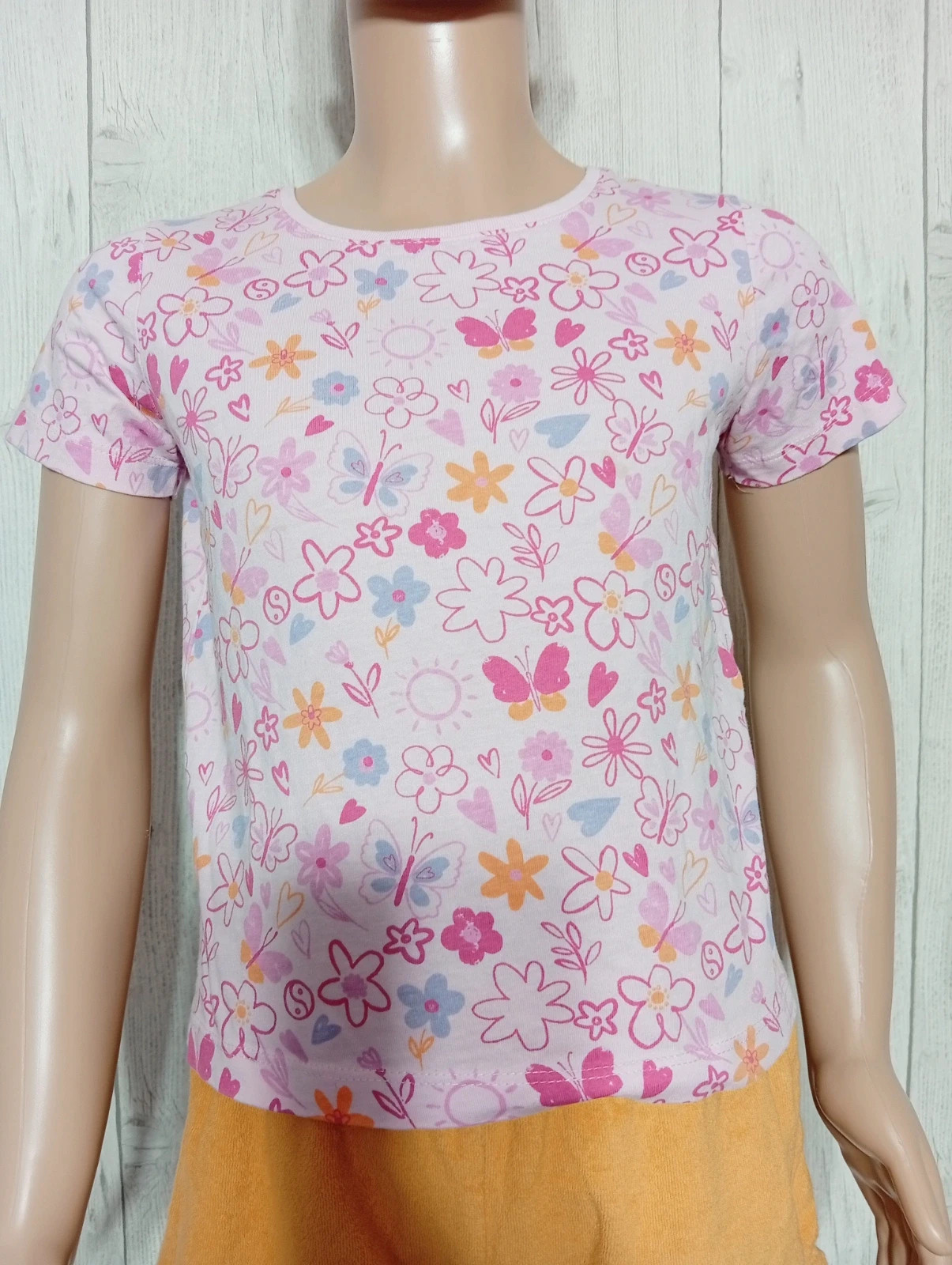 T-shirt imprimé manches courtes fille-taille 5/6 ans (116 cm)-primark-couleur rose multicolore – Primark – taille 6 ans / 116 cm 2