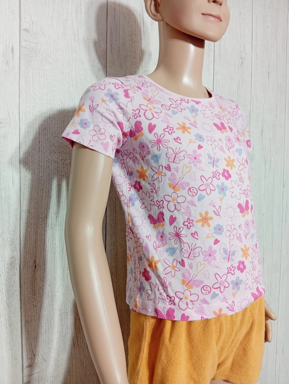 T-shirt imprimé manches courtes fille-taille 5/6 ans (116 cm)-primark-couleur rose multicolore – Primark – taille 6 ans / 116 cm 3