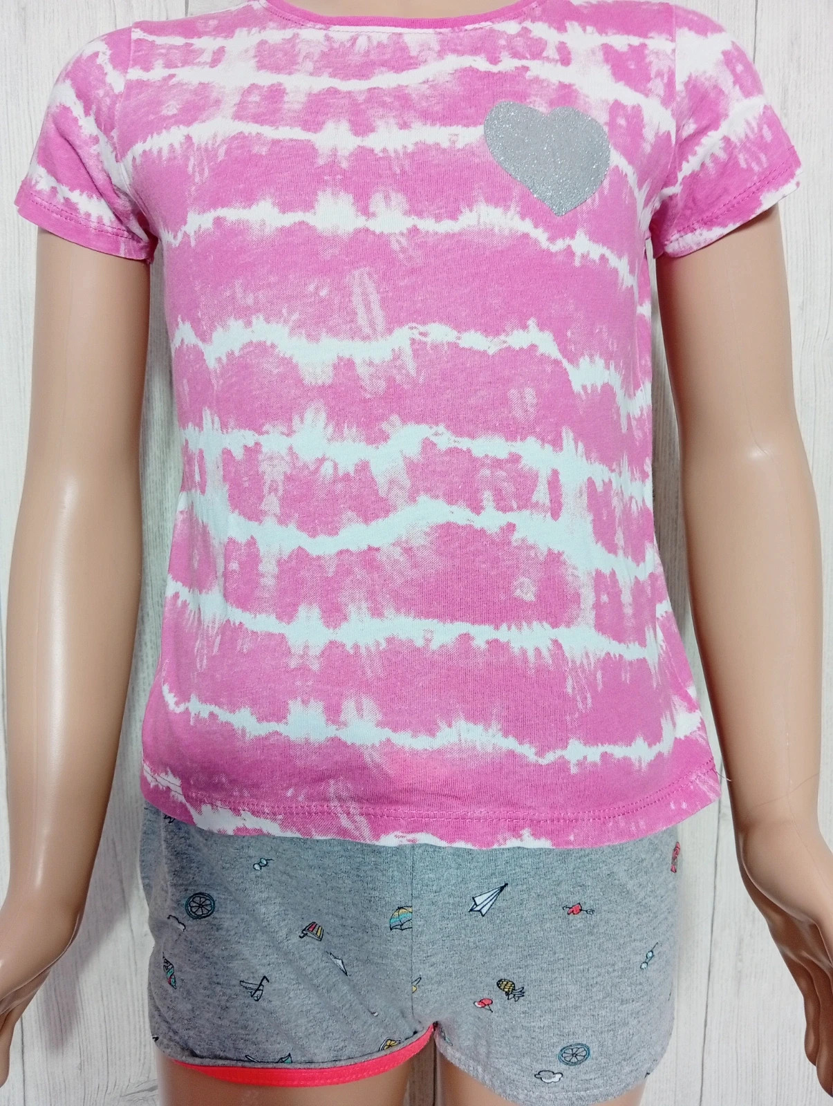 T-shirt imprimé manches courtes fille - taille 5/6 ans (116 cm) - primark - couleur fushia blanc – Primark – taille 6 ans / 116 cm 3