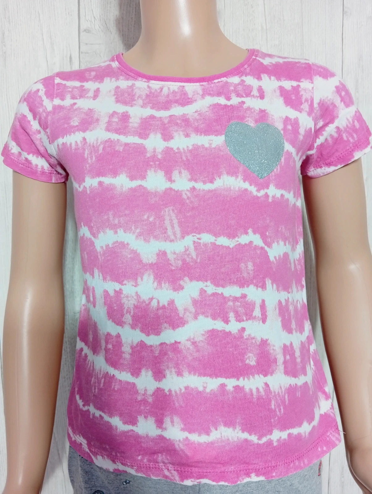 T-shirt imprimé manches courtes fille - taille 5/6 ans (116 cm) - primark - couleur fushia blanc – Primark – taille 6 ans / 116 cm 2