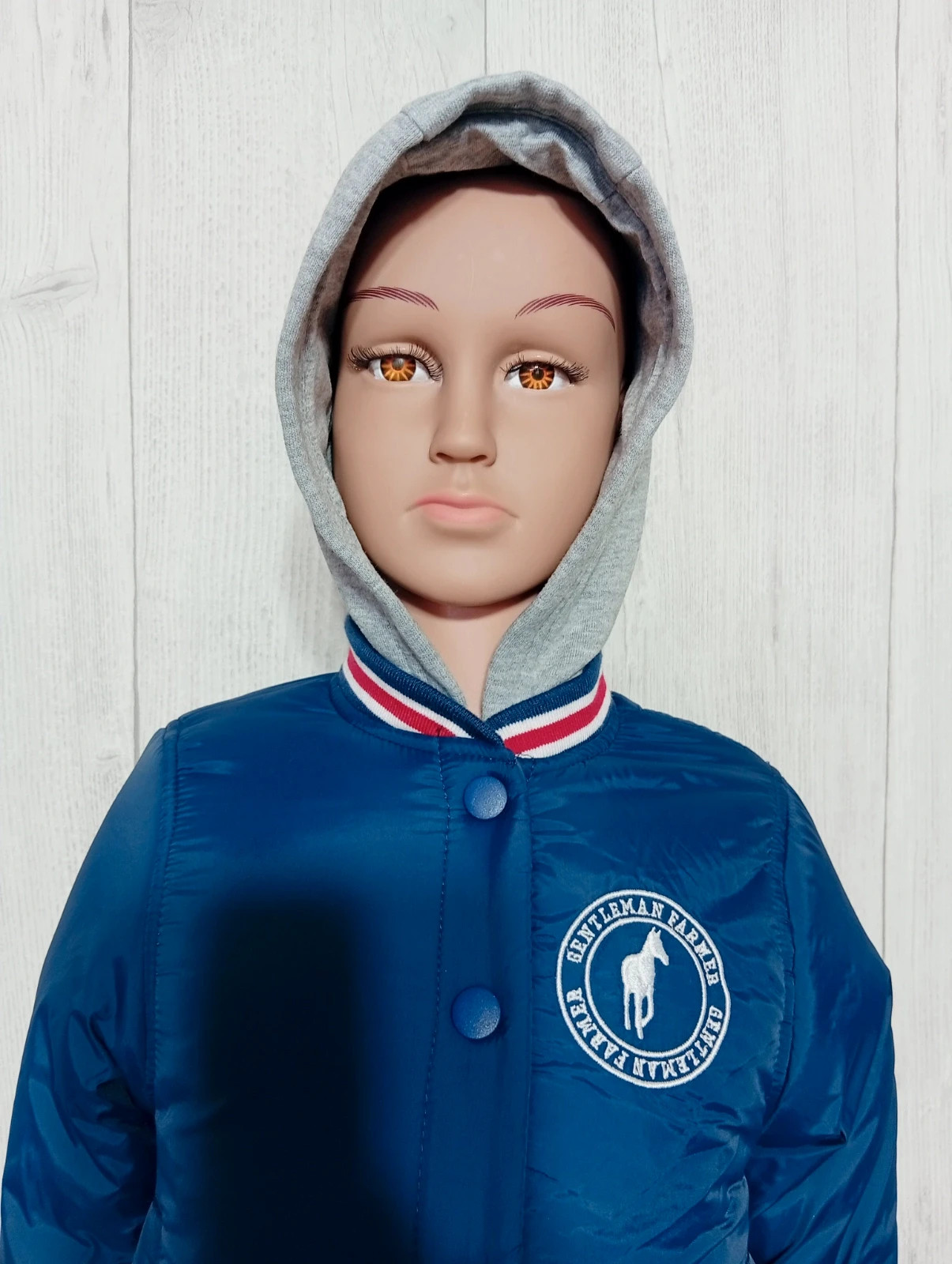 Blouson a capuche garçon - taille 3 ans - gentleman farmer - couleur marine gris – Gentleman Farmer – taille 3 ans / 98 cm 2