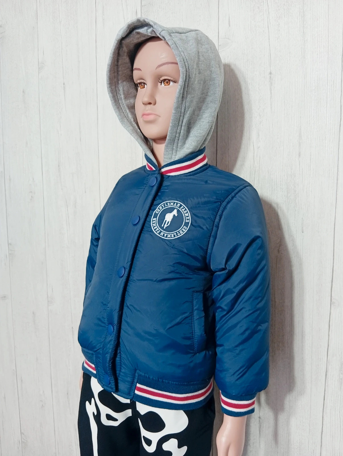 Blouson a capuche garçon - taille 3 ans - gentleman farmer - couleur marine gris – Gentleman Farmer – taille 3 ans / 98 cm 5
