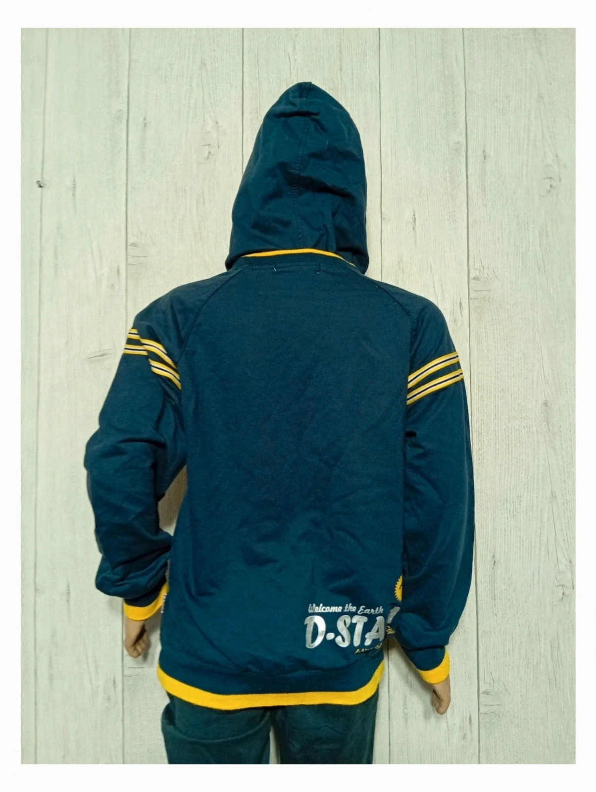 Pull a capuche garcon - taille 14 ans - DK house - couleur marine jaune – d.k.house – taille 14 ans / 164 cm 5