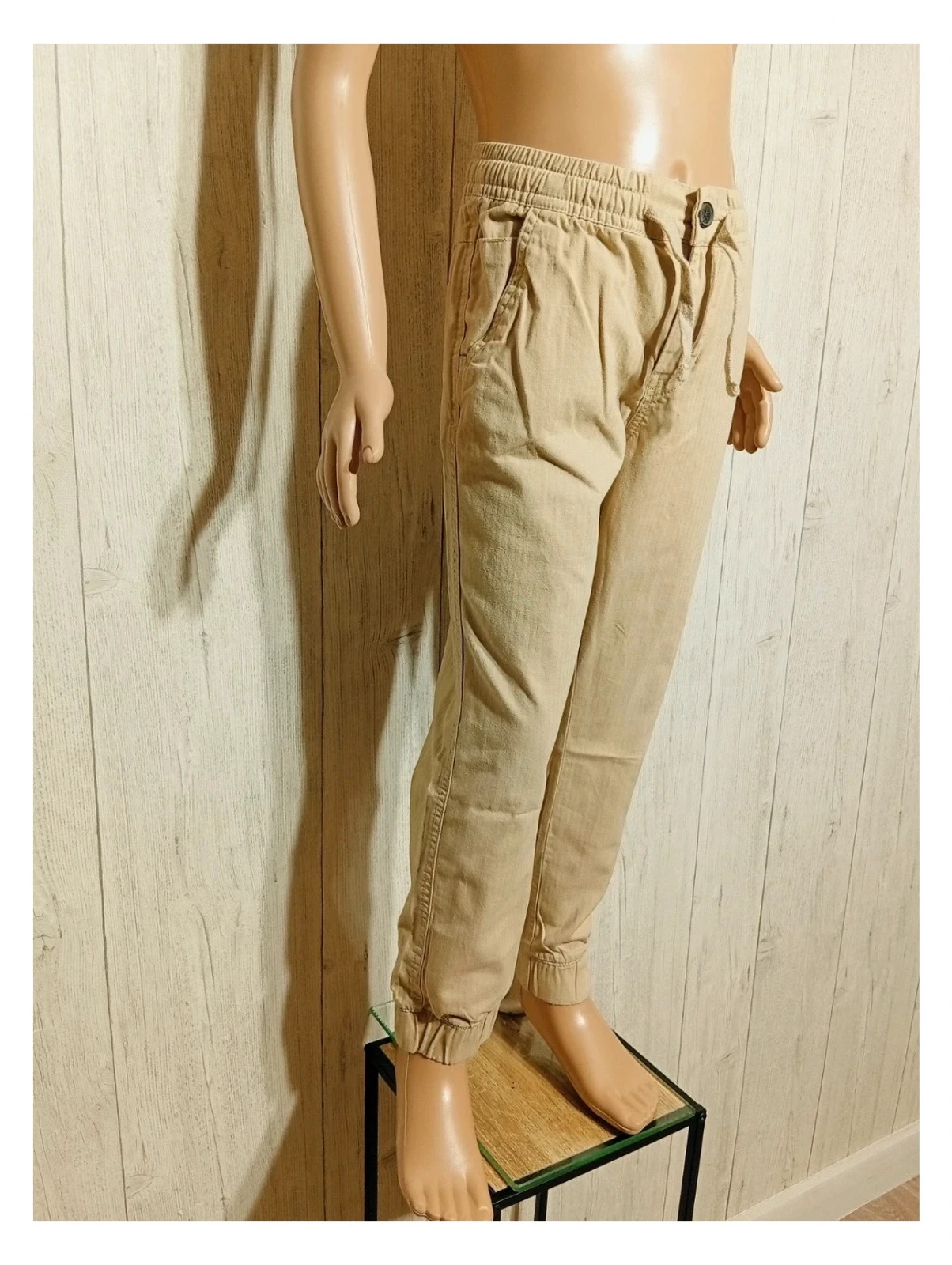 Pantalon garçon - taille 10 ans (140 cm) - creeks - couleur beige – Creeks – taille 10 ans / 140 cm 4