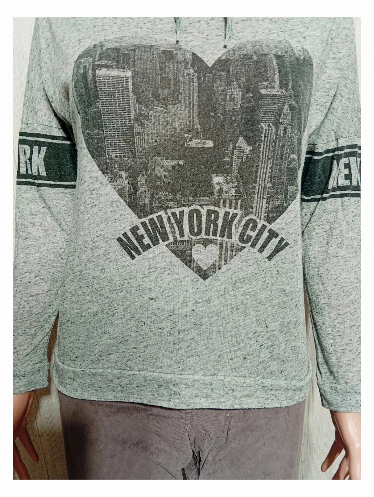 Sweat imprimé manches longues fille - taille 16 ans - gemo - couleur gris noir – Gémo – taille 16 ans / 176 cm 3