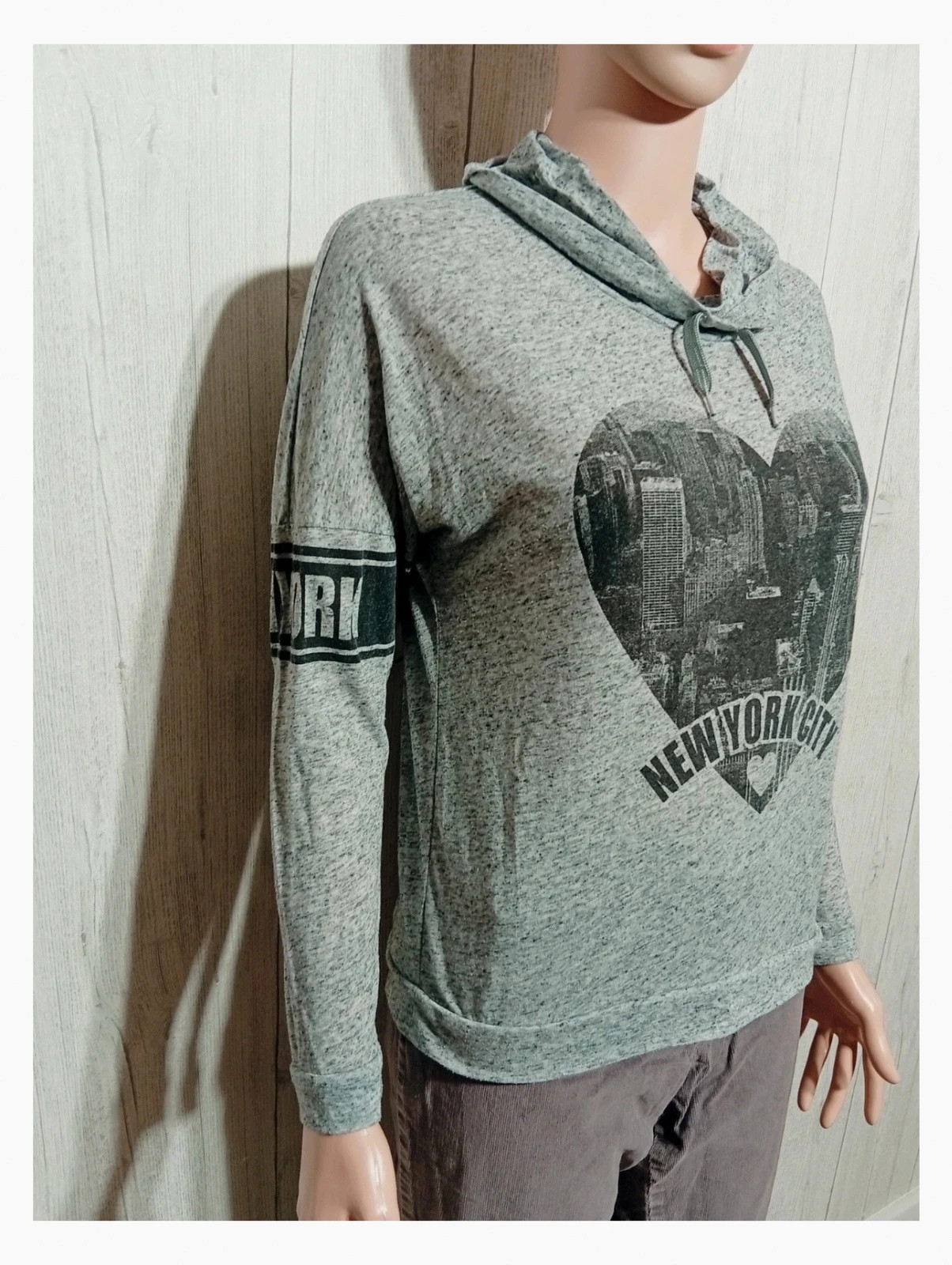 Sweat imprimé manches longues fille - taille 16 ans - gemo - couleur gris noir – Gémo – taille 16 ans / 176 cm 4