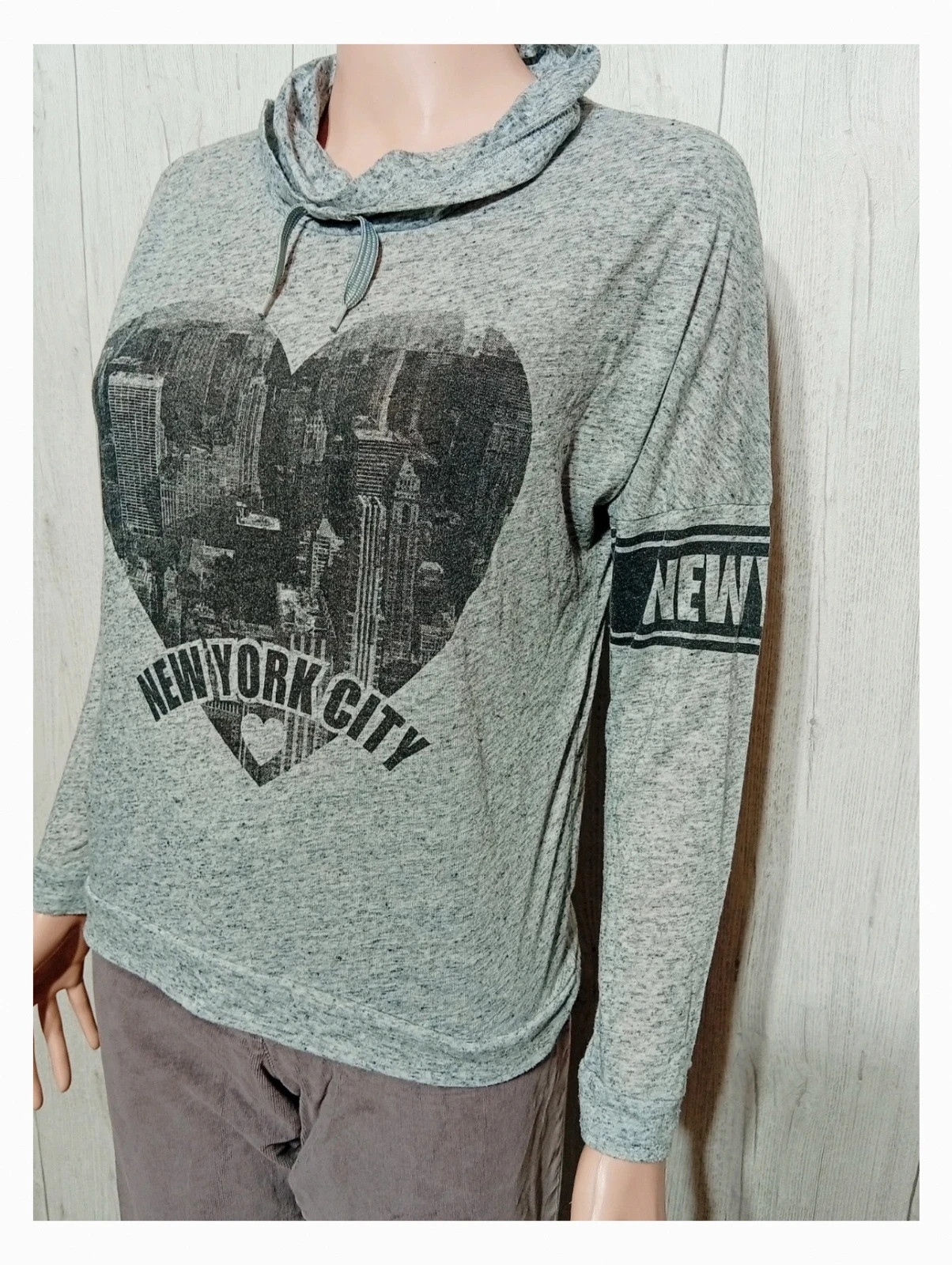 Sweat imprimé manches longues fille - taille 16 ans - gemo - couleur gris noir – Gémo – taille 16 ans / 176 cm 5