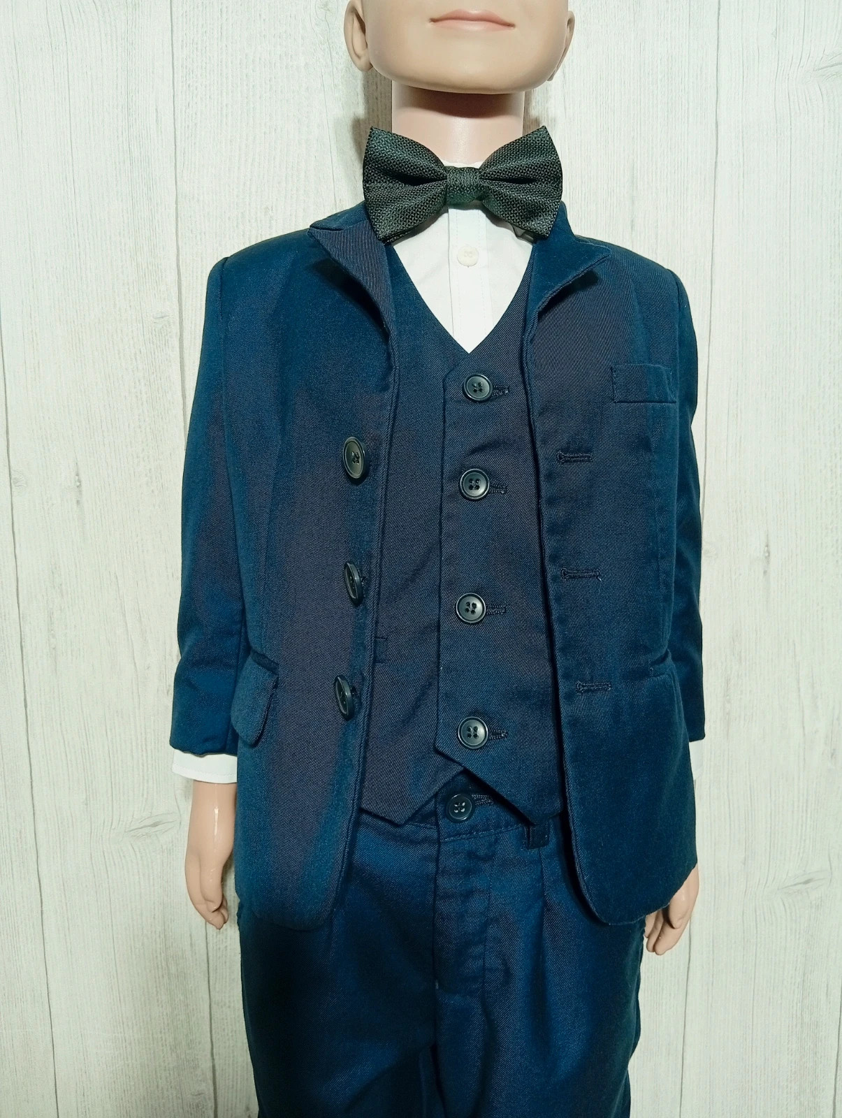 Costume 5 pieces garcon- taille 2 ans - point mariage - couleur marine et blanc – Point Mariage – taille 24-36 mois / 92 cm 2