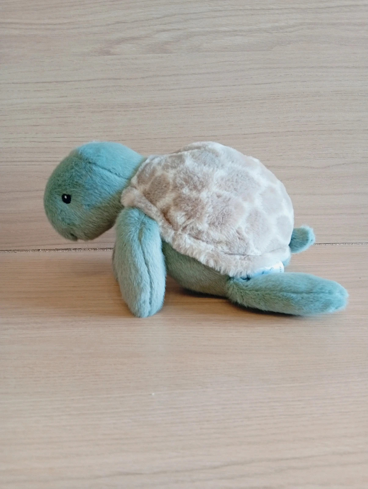 Peluche tortue taylor - mon ami -couleur menthe gris blanc - très bon état – Mon Ami – taille Taille unique