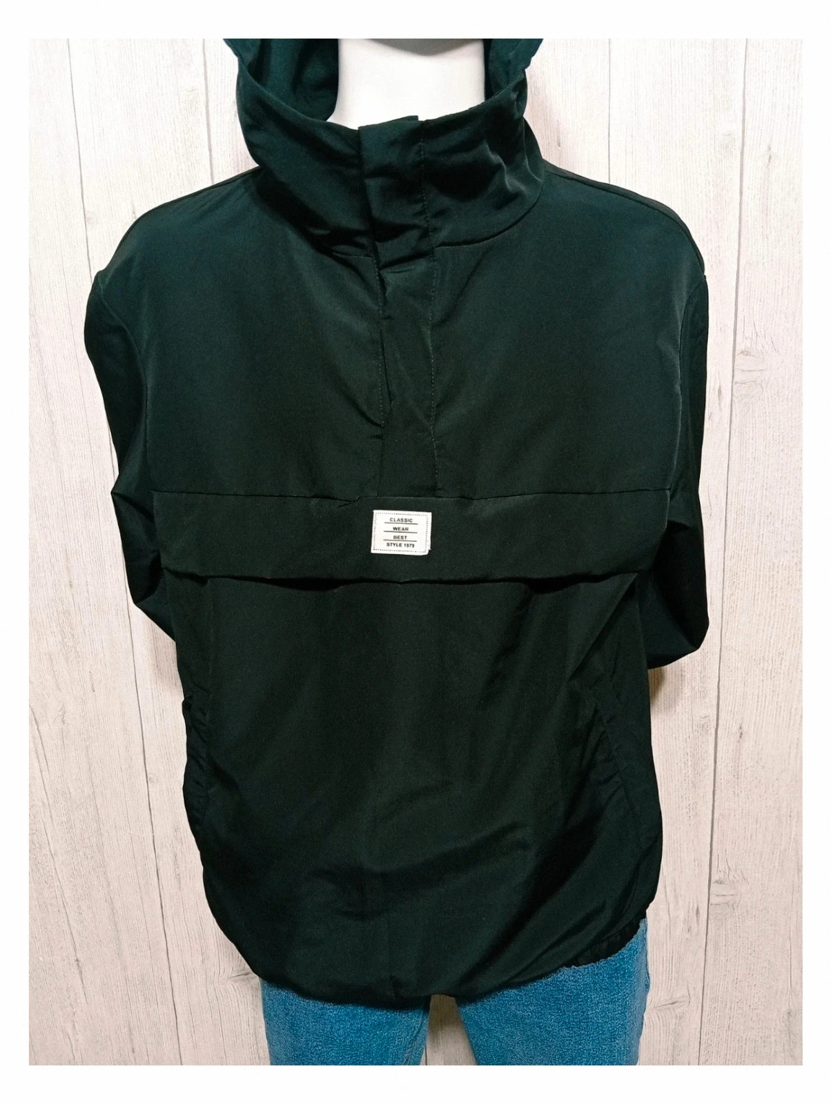 Anorak manches longues - taille S/36 - Manfinity - couleur noir – Manfinity – taille S 3
