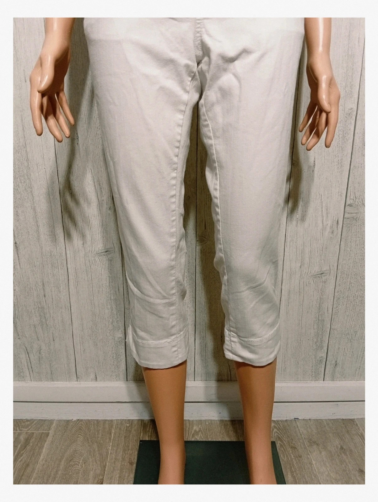 Pantacourt femme coupe ajustée - taille XL/42- la redoute - couleur blanc – La Redoute – taille XL / 42 / 14 3