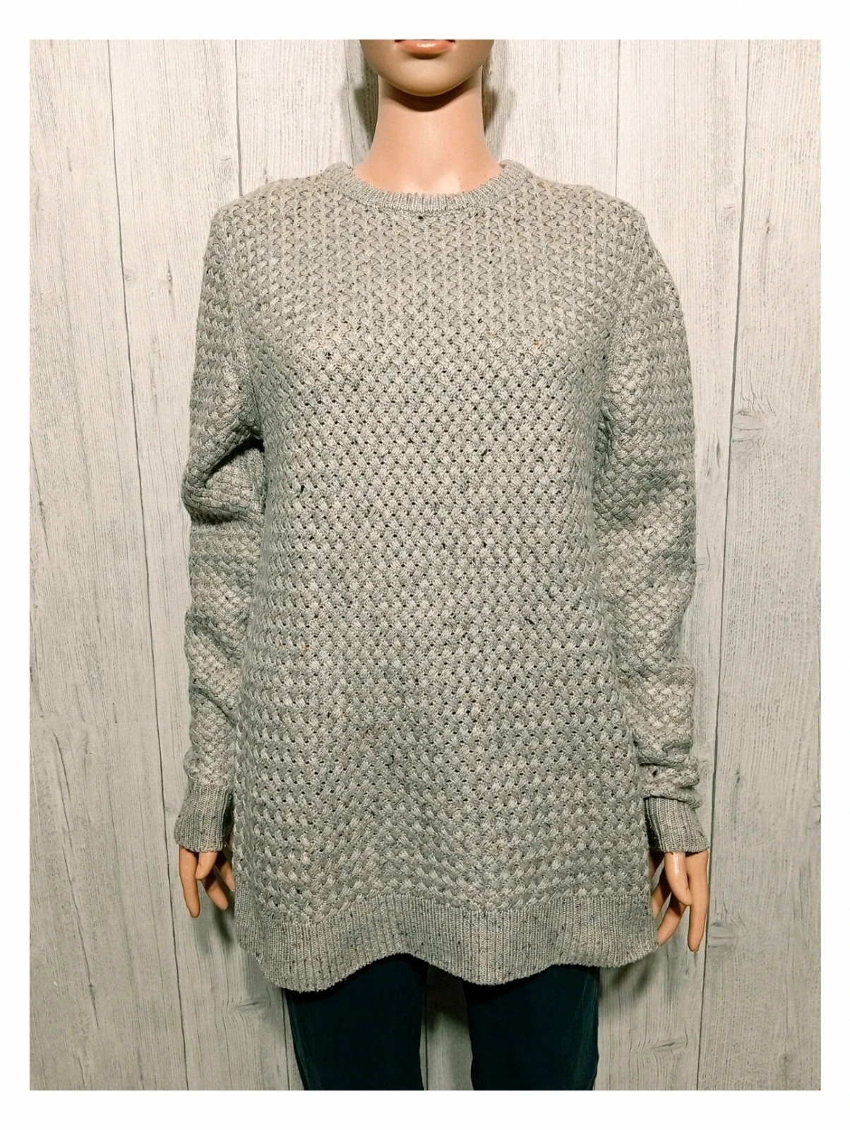 Pull a manche longue femme - taille L/40 - cedarwood state - couleur beige gris