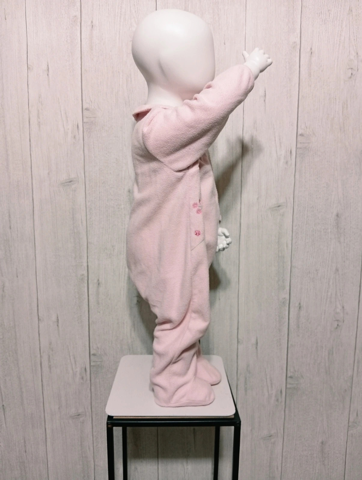 Pyjama d'hiver 1 piece fille - taille 12 mois - couleur rose – taille 9-12 mois / 74 cm 4
